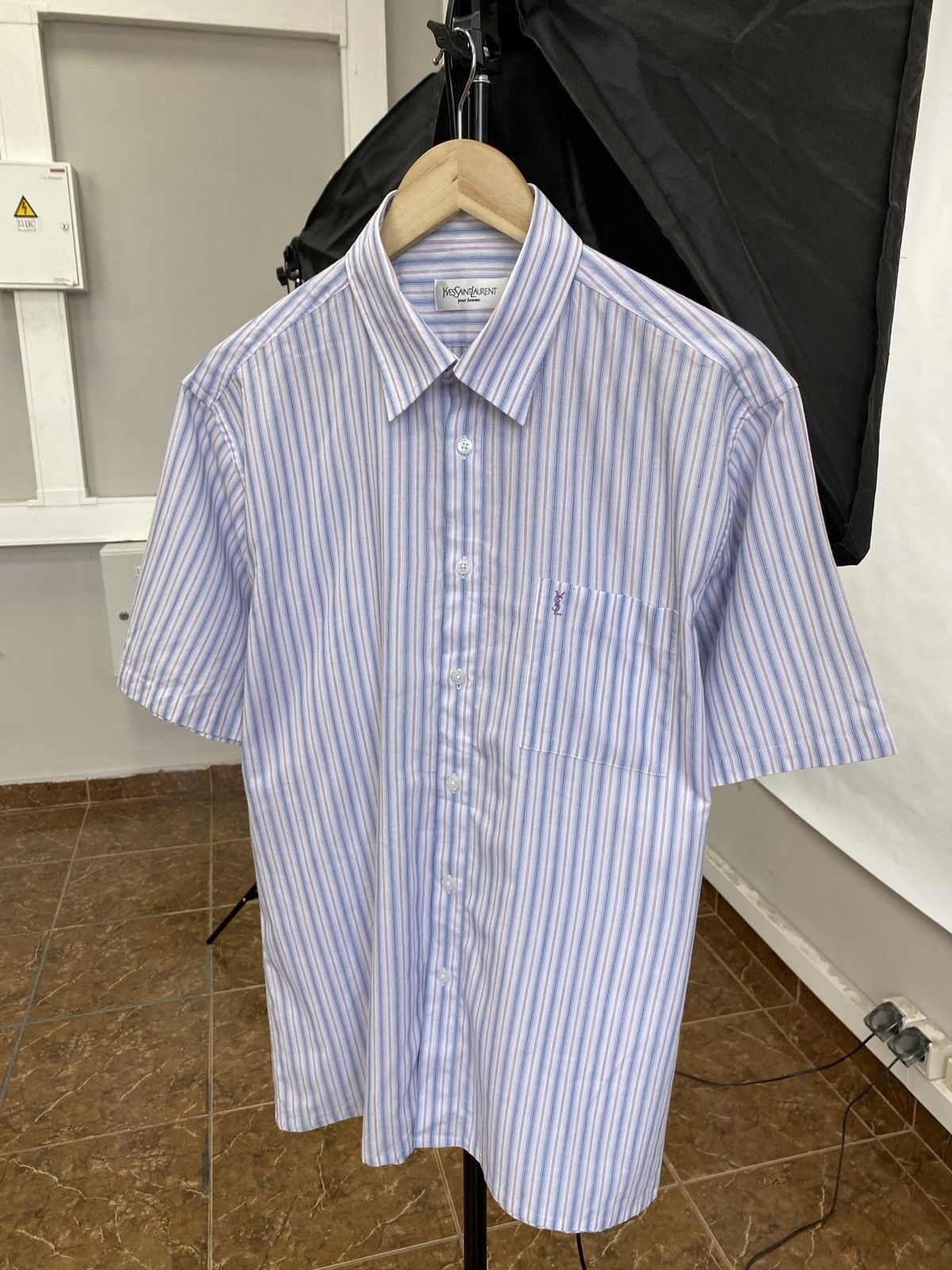 Yves Saint Laurent Vintage 90s Yves Saint Laurent YSL Shirt Rare Retro Y2K Hype Size US L / EU 52-54 / 3 - 1 Thumbnail