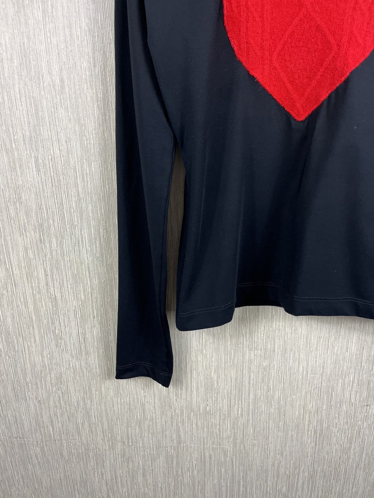 Love Moschino × Moschino × Vintage Vintage Moschino warm hearted knit wool blouse heart love 90 Size M / US 6-8 / IT 42-44 - 6 Thumbnail