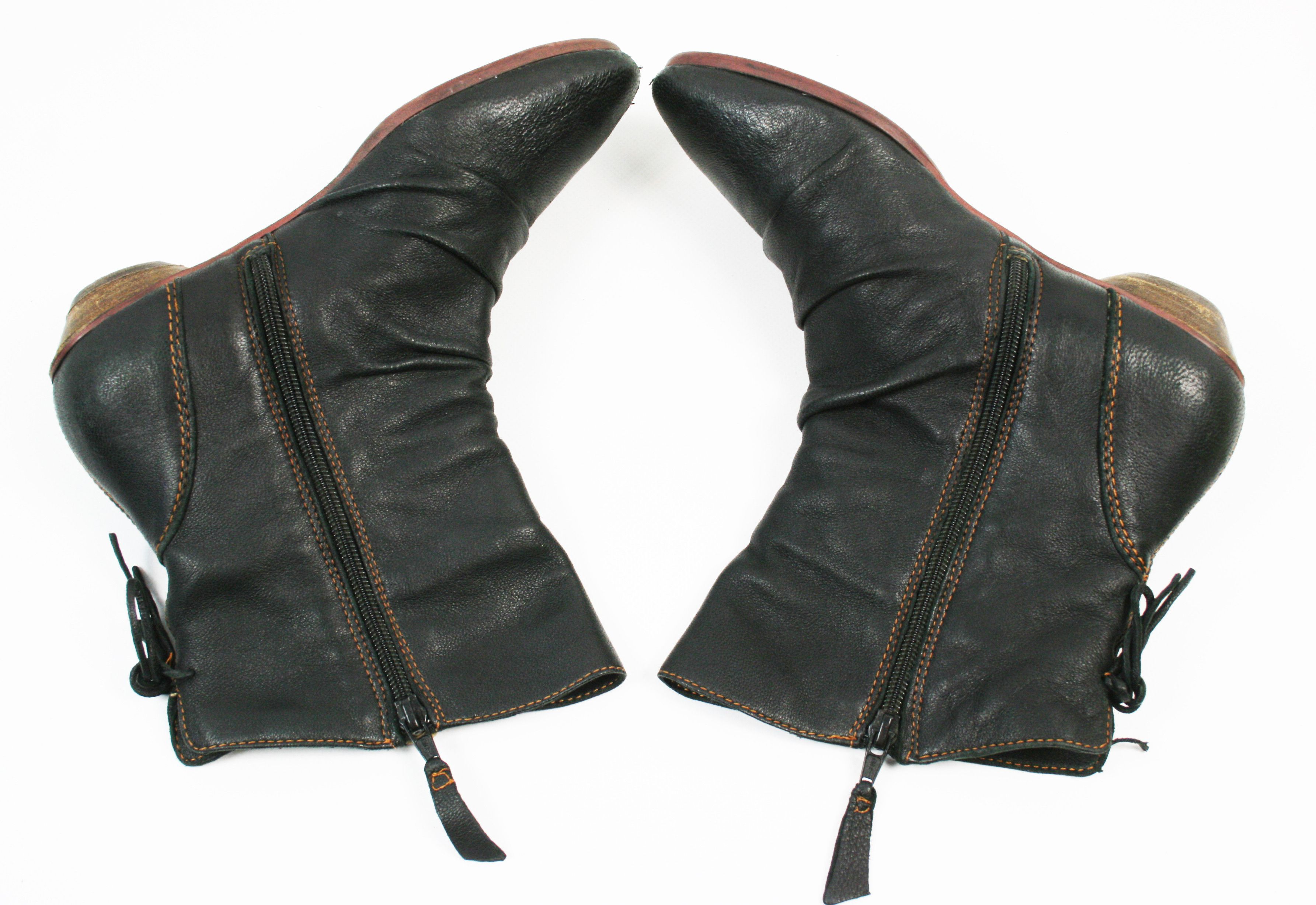 A.S.98 Airstep 00S Cossacks Leather Avant Garde Boots Vintage Size US 6 / IT 36 - 6 Thumbnail