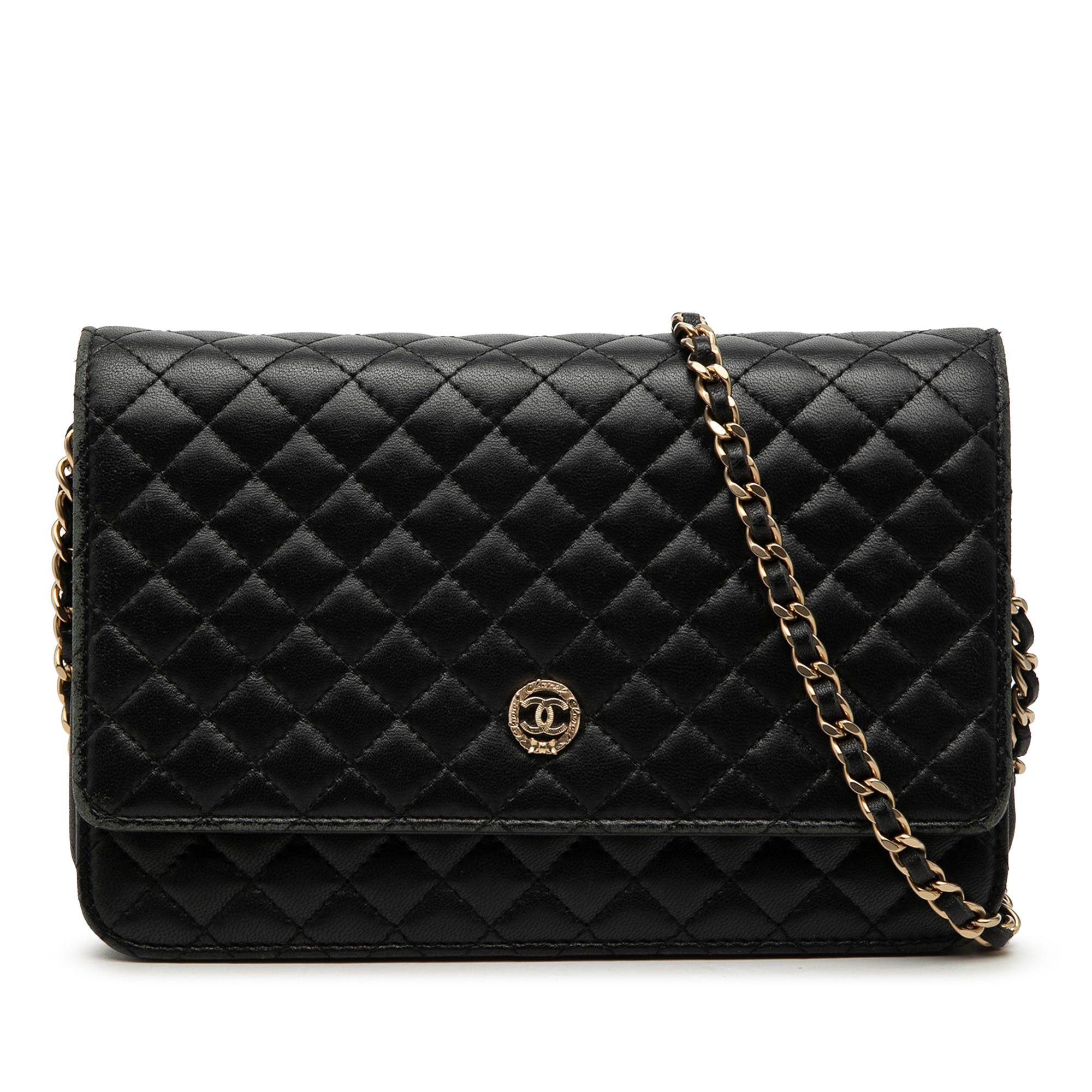 Chanel Quilted Lambskin Crest Wallet On Chain Size ONE SIZE - 1 Thumbnail