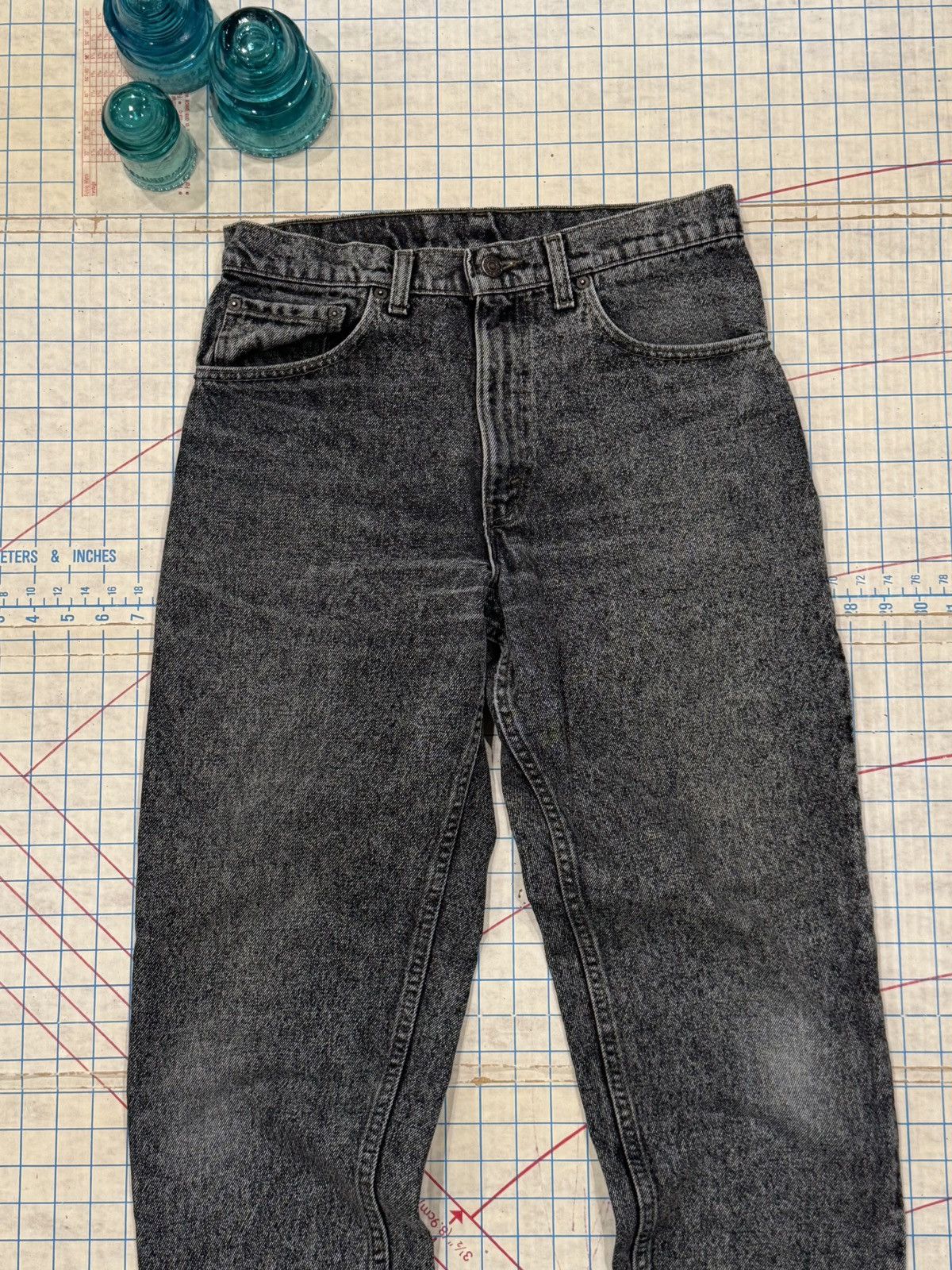 Levi's Levi’s 550 Faded Black Made In USA Denim Jeans 32x30 Size US 32 / EU 48 - 4 Thumbnail