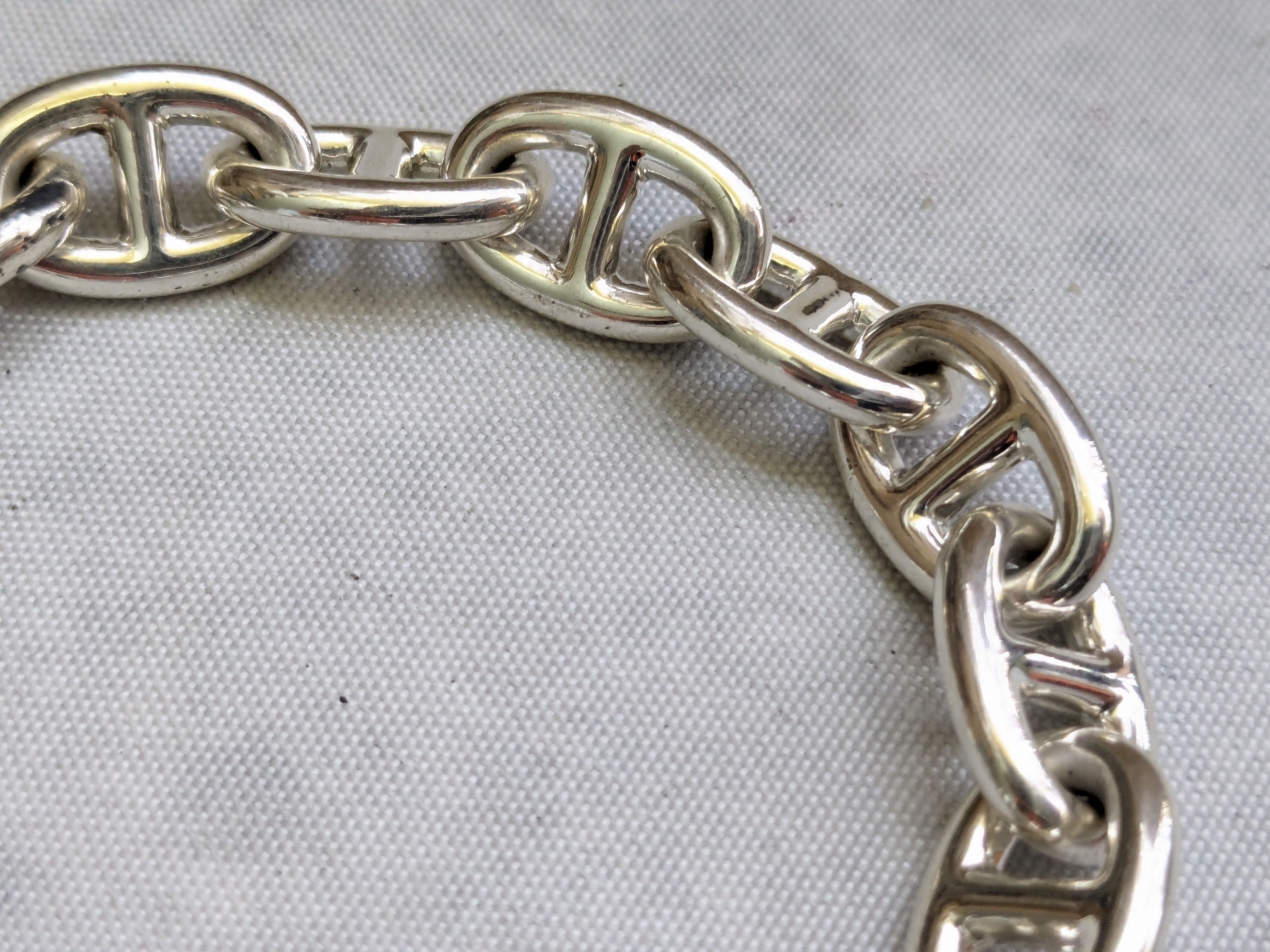 Jewelry Milor Sterling Silver Bracelet Anchor Mariner 7.5" Size ONE SIZE - 4 Thumbnail