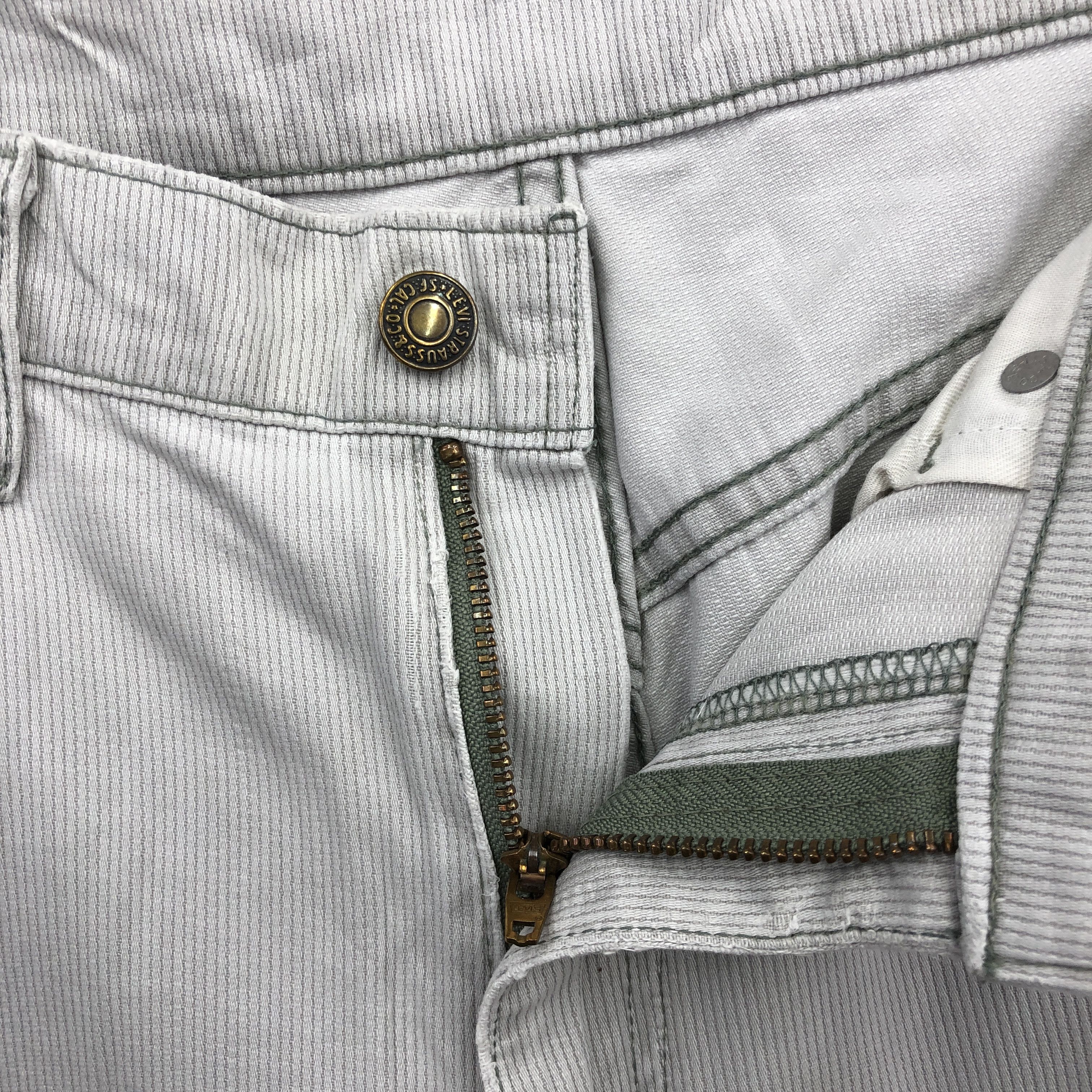 Levi's Vintage Levis 512 Corduroy Gray Jeans Faded Light Wash Denim Size US 32 / EU 48 - 5 Thumbnail