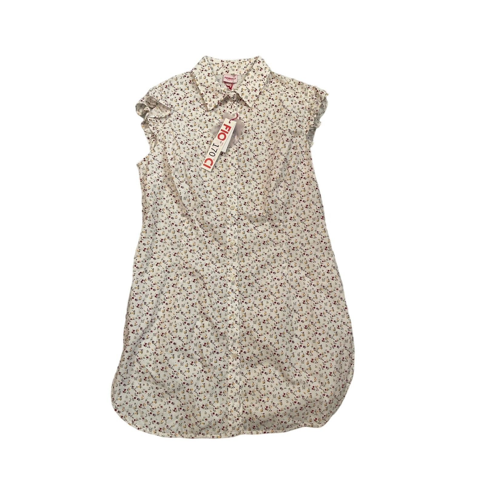 Fiorucci Fiorucci Cotton Poplin Floral Shirt Dress, NWT, Size: 46 Size L / US 10 / IT 46 - 1 Thumbnail