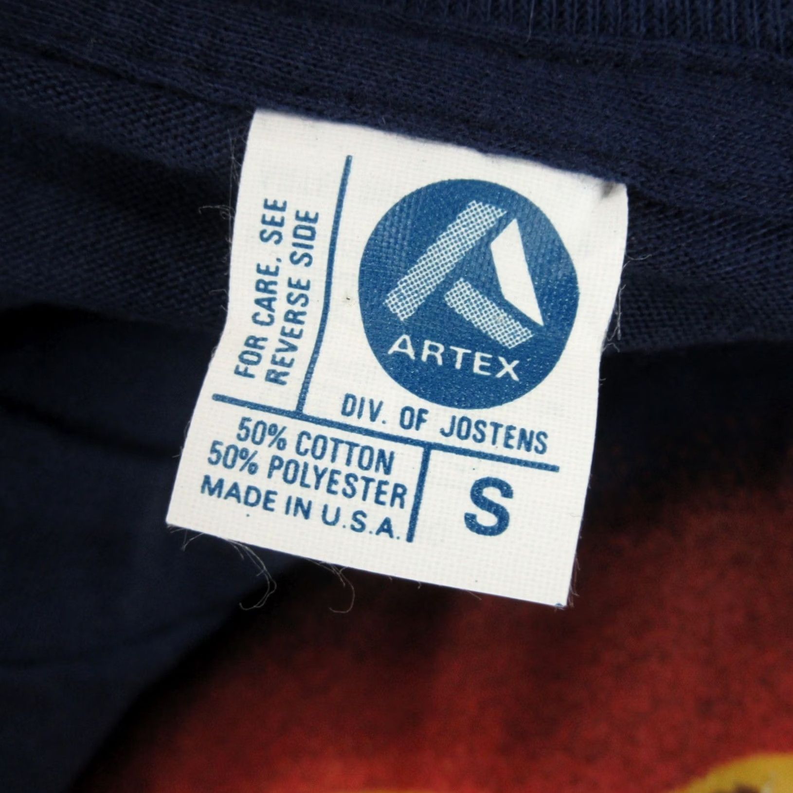 Vintage NOS vtg 80s USMC US MARINE CORPS SUNSET T-Shirt SMALL fighter jet single stitch Artex blue 50% Cotton/50% Polyester Mens 80s 90s Vintage Shirt Size US S / EU 44-46 / 1 - 7 Thumbnail