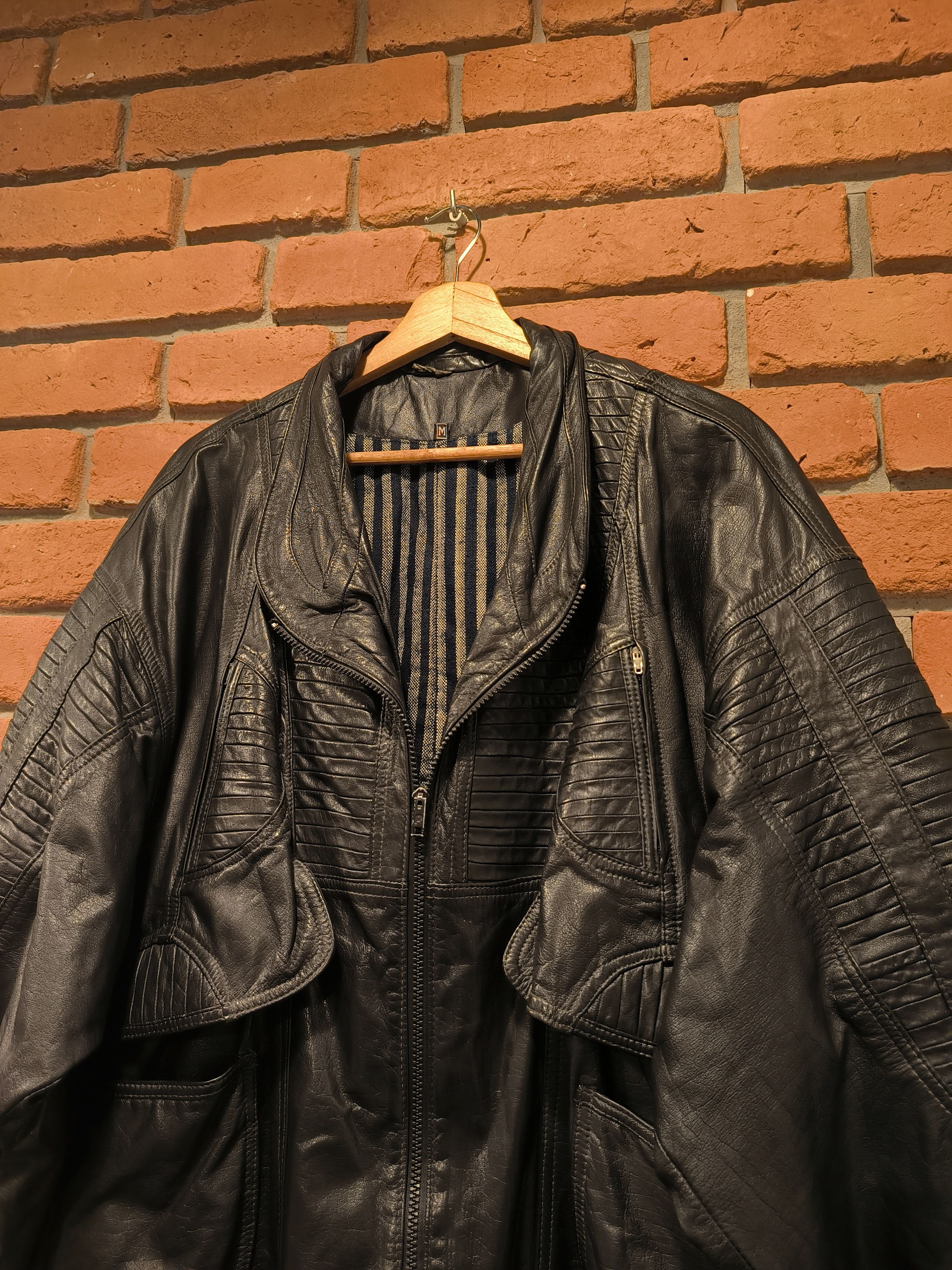 Vintage Vintage Leather Black Jacket Gianni Frascati Size US L / EU 52-54 / 3 - 3 Thumbnail