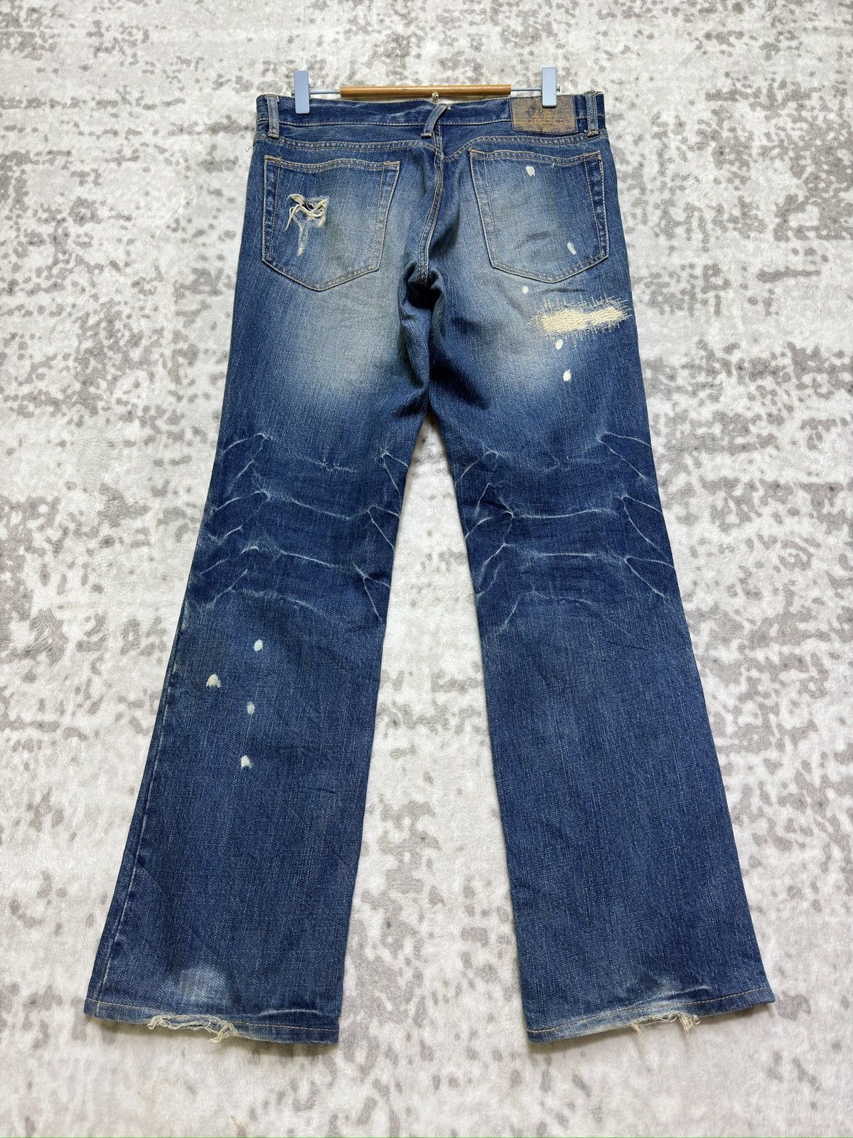 PPFM Vintage PPFM Bootcut Flared Paint Splatter Distressed Japan Size US 32 / EU 48 - 1 Thumbnail