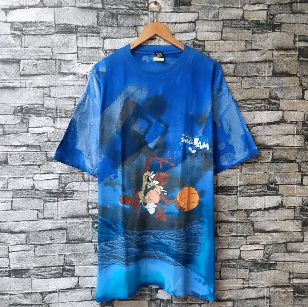 Cartoon Network Vtg 90s Warner Bros Taz Space Jam Tshirt Size US L / EU 52-54 / 3 - 1 Thumbnail