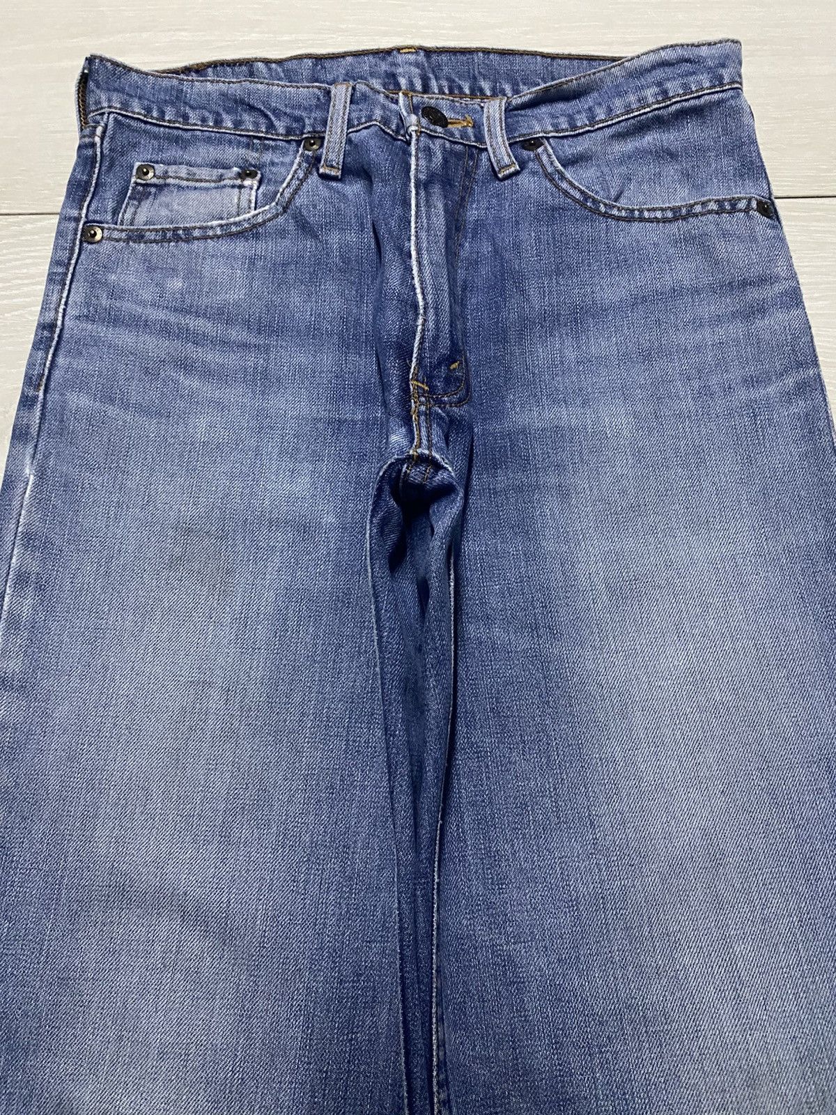 Levi's Vintage Levis 508 90s Blue Wash Distressed Loose Jeans Size US 30 / EU 46 - 3 Thumbnail