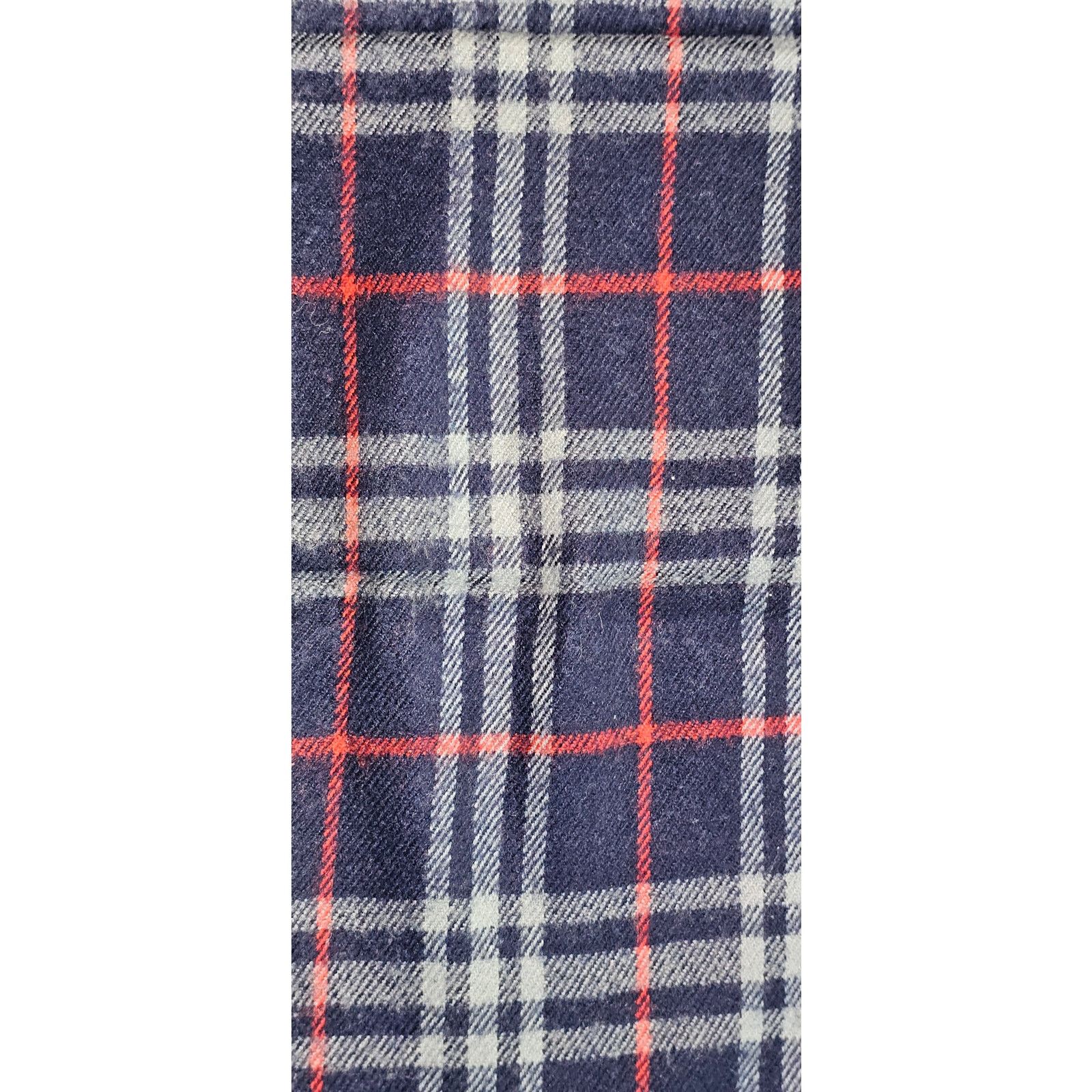 Burberry BURBERRYs of London 100% Lambswool Blue & Red Scarf Size ONE SIZE - 8 Thumbnail