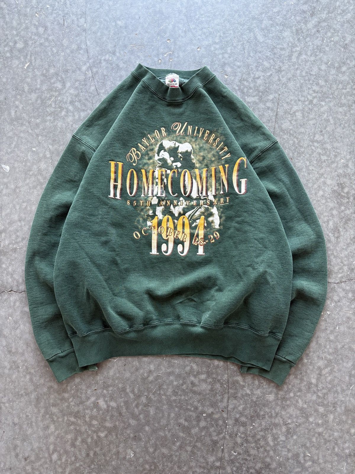 Vintage Vintage 90s Baylor University Homecoming Sweatshirt Size US L / EU 52-54 / 3 - 1 Thumbnail