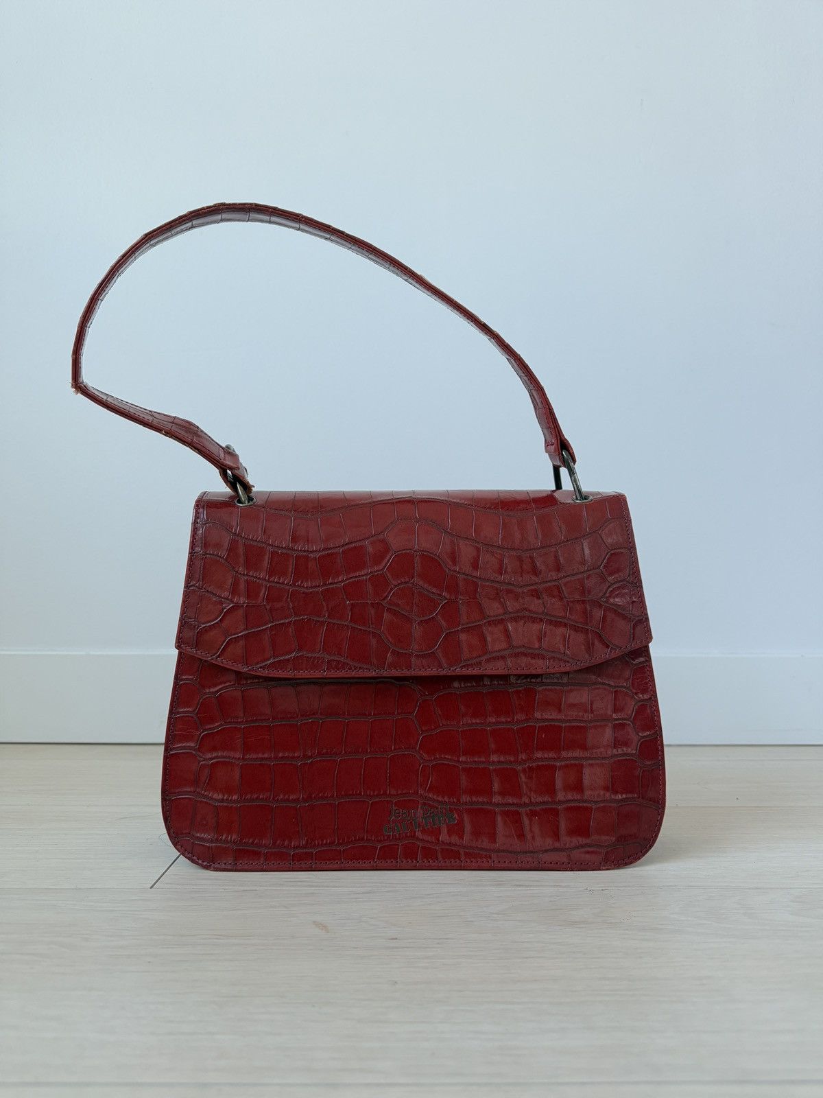 Jean Paul Gaultier Jean Paul Gaultier Red Croc Handbag Size ONE SIZE - 1 Thumbnail