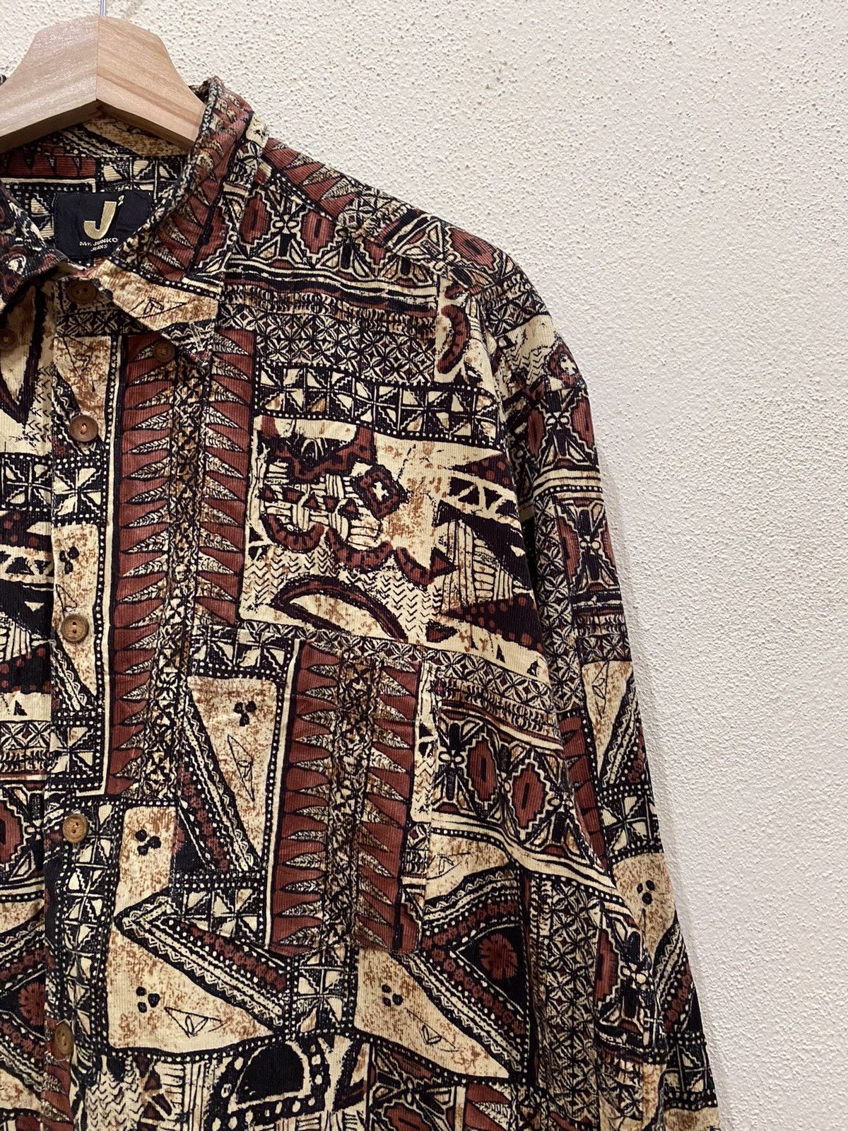 Flannel Mr.Junko Abstract Design Fullprint Flannel Shirt Size US XL / EU 56 / 4 - 4 Thumbnail