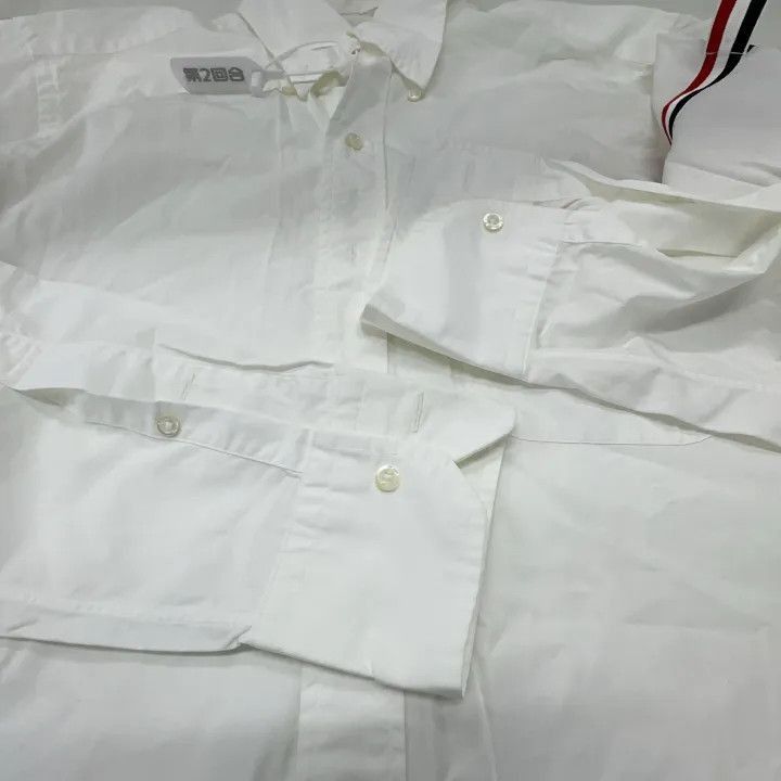Thom Browne Thom Browne Casual Solid Color Long Sleeve Shirt -2507 Size US M / EU 48-50 / 2 - 5 Thumbnail