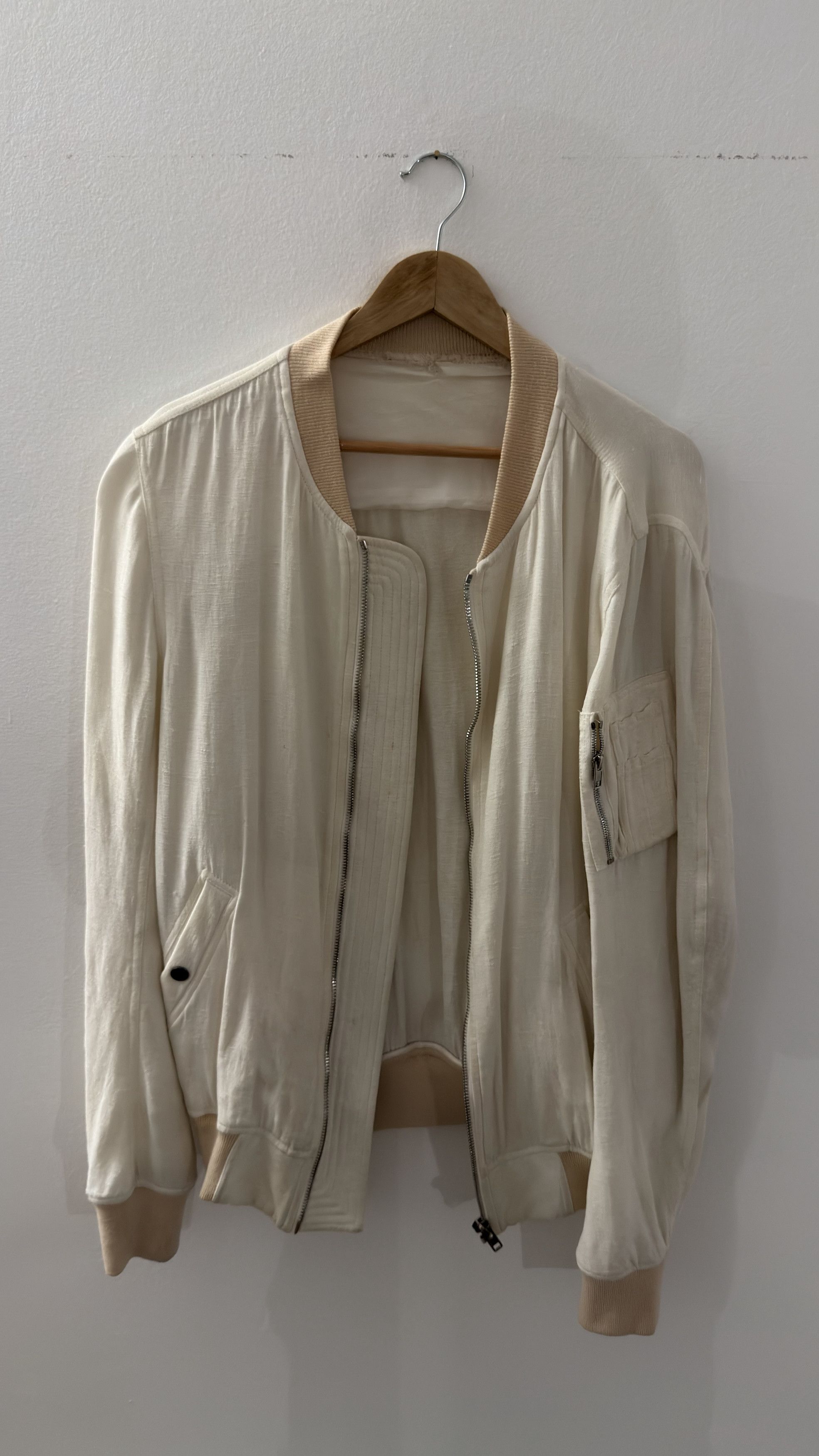 Rick Owens Linen Bomber Size US S / EU 44-46 / 1 - 1 Thumbnail