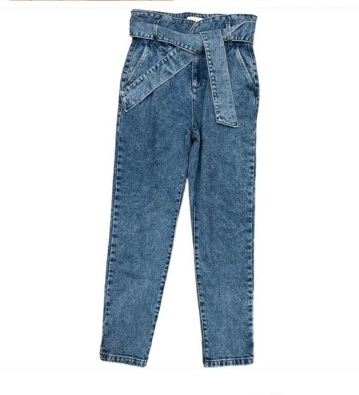 Sezane Sezane Alvin Slouchy High Rise Jeans in Light Vintage Washed Size 24" / US 00 / IT 34 - 2 Thumbnail