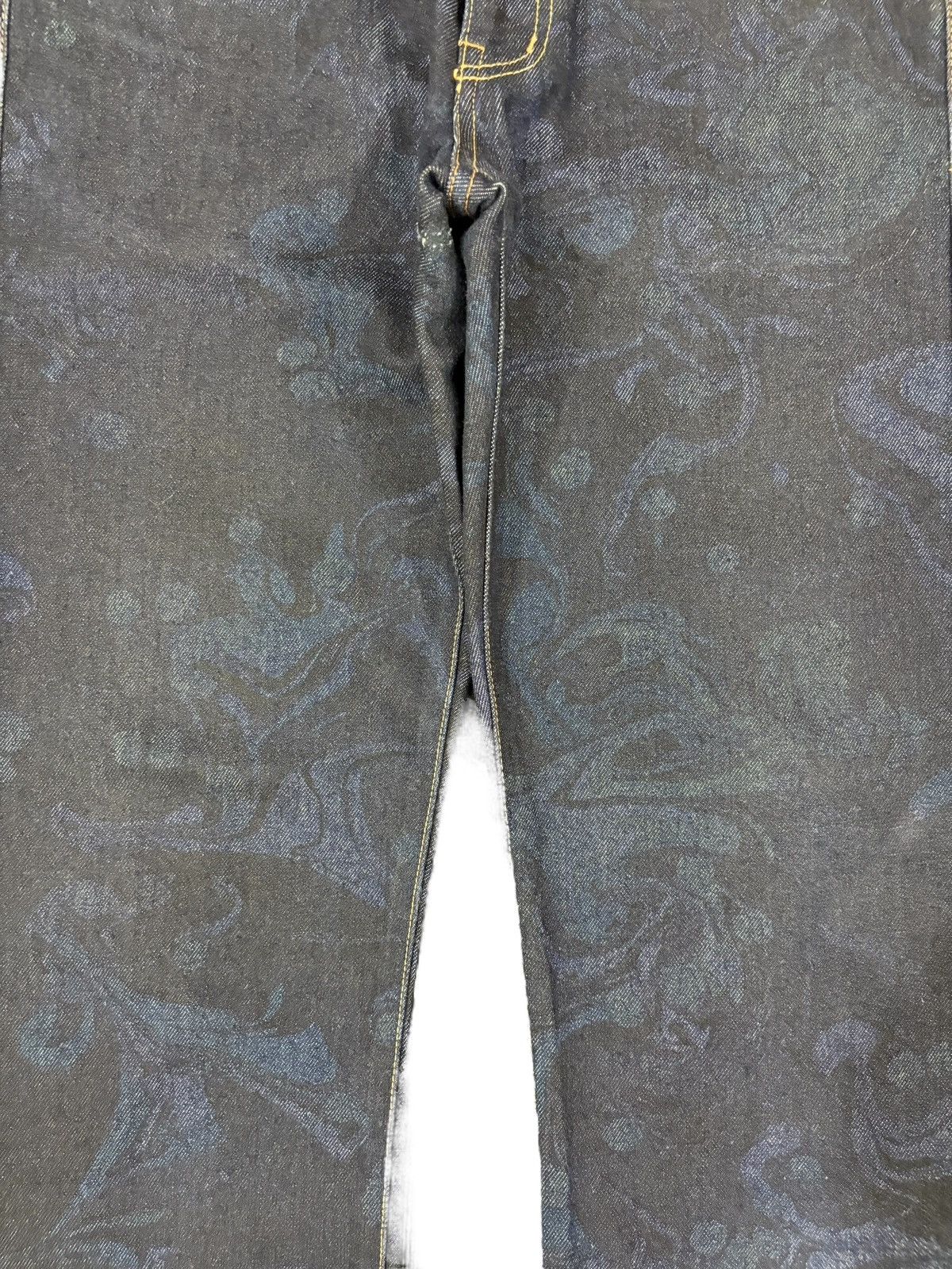 Comme des Garcons Homme RARE CDG Homme Floral Paisley Jacquard Artisanal Jeans Size US 31 - 5 Thumbnail
