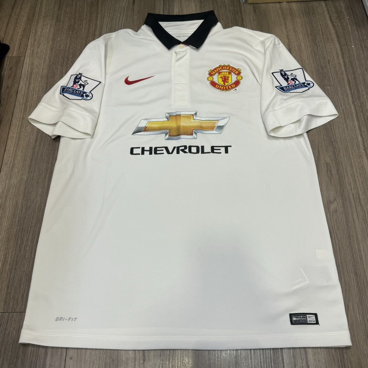 Nike Manchester united 14/15 away shirt #5 Marcos rojo Size US L / EU 52-54 / 3 - 1 Thumbnail