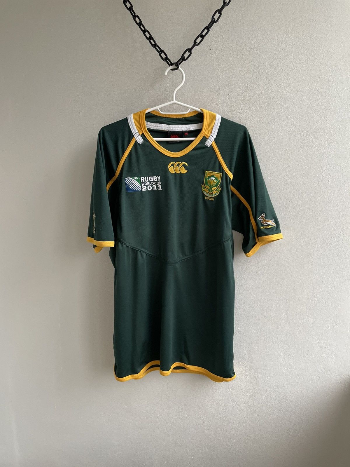 Canterbury of New Zealand South Africa Rugby Jersey 2011 World Cup Union Canterbury Size US XXL / EU 58 / 5 - 1 Thumbnail