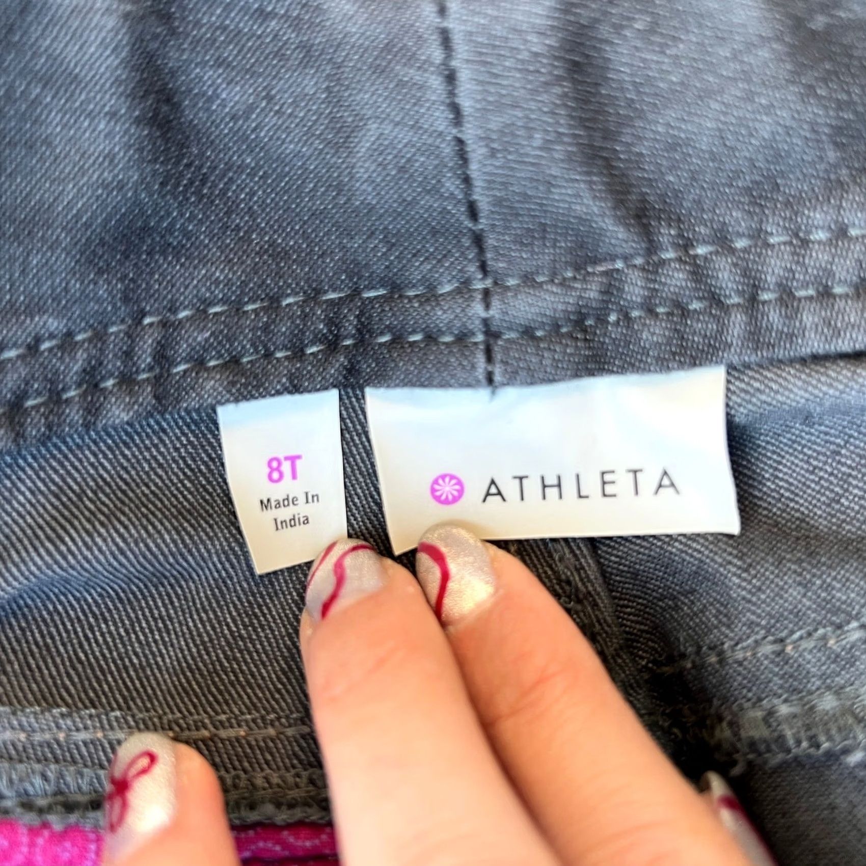 Athleta VINTAGE Athleta Jeans Black Mid Rise Denim Straight Leg 5-Pocket Womens Size 8 Tall Size 30" / US 8 / IT 44 - 2 Thumbnail