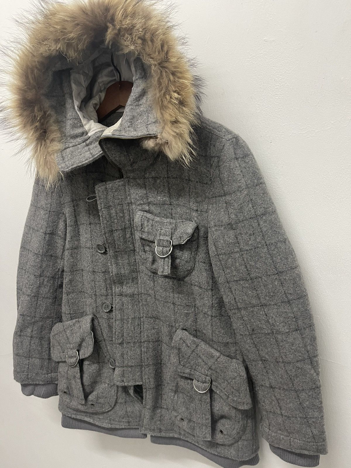 If Six Was Nine × Japanese Brand ☃️RARE BONDAGE WOOL JACKET FUR HOODIES GOA LGB STYLE Size US S / EU 44-46 / 1 - 2 Thumbnail