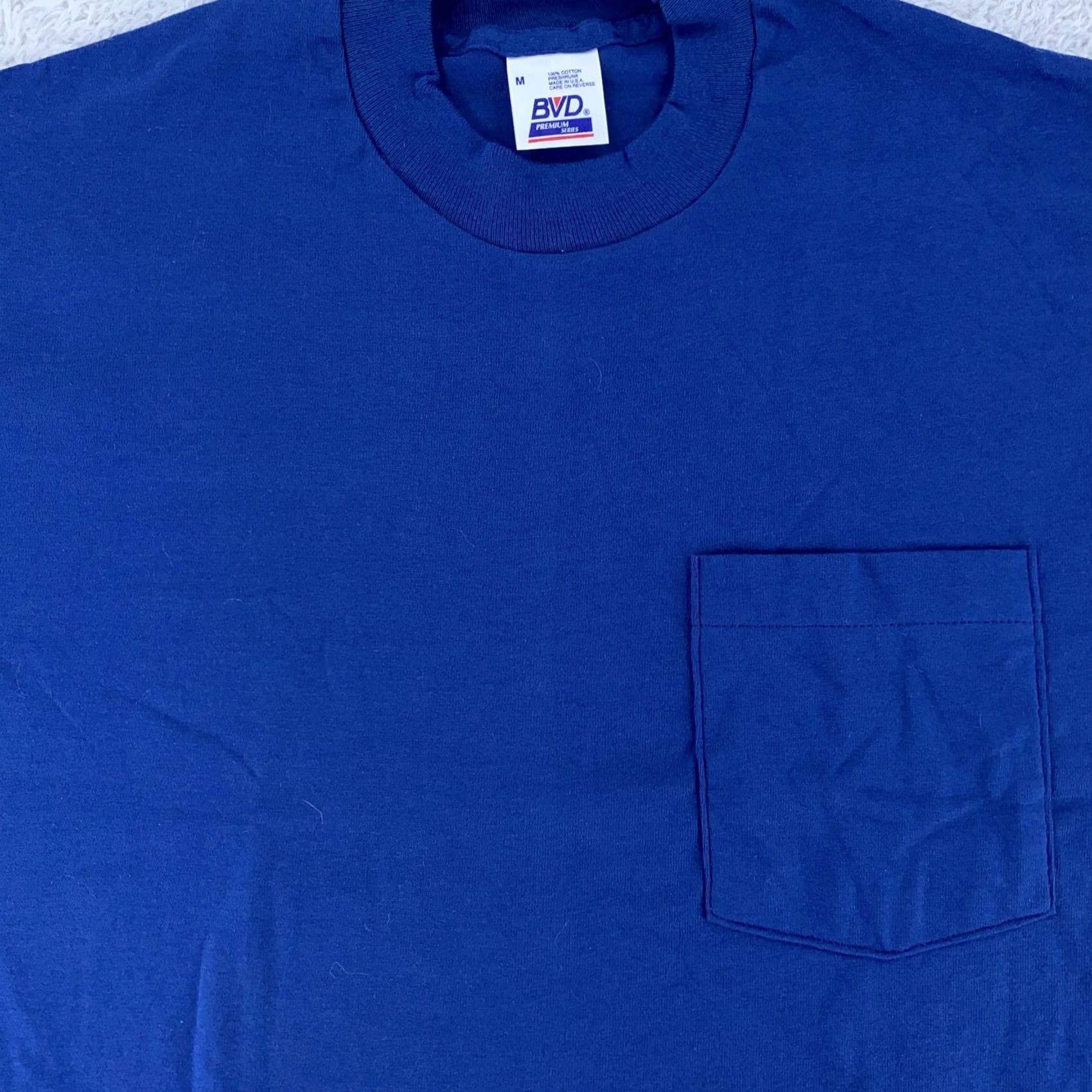 Vintage VINTAGE BVD Pocket Shirt Mens M Blue Crewneck Made In USA Classic T-Shirt Size US M / EU 48-50 / 2 - 2 Thumbnail