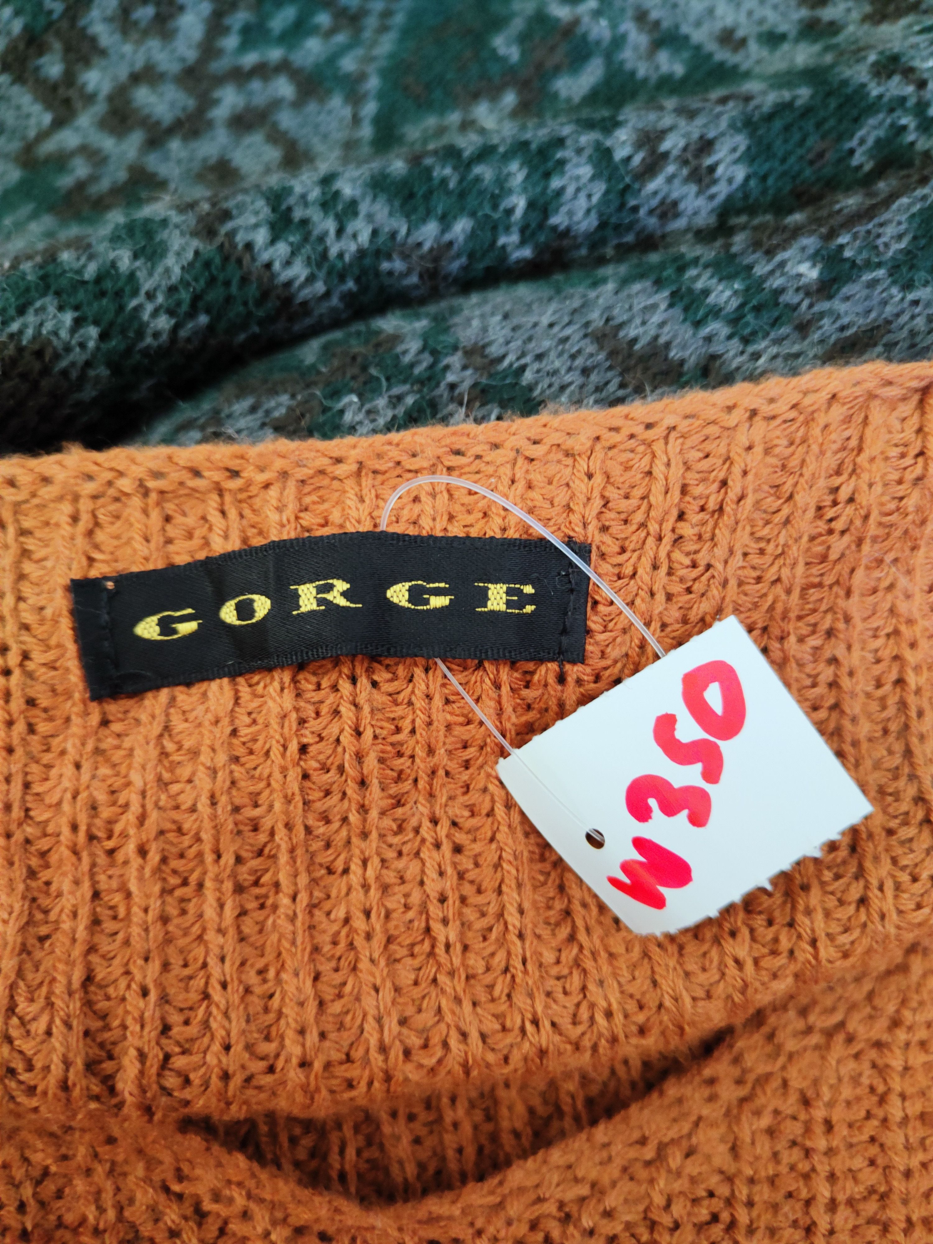 Japanese Brand Gorge Brown Knitwear Sweatshirts #W350 Size US L / EU 52-54 / 3 - 11 Thumbnail