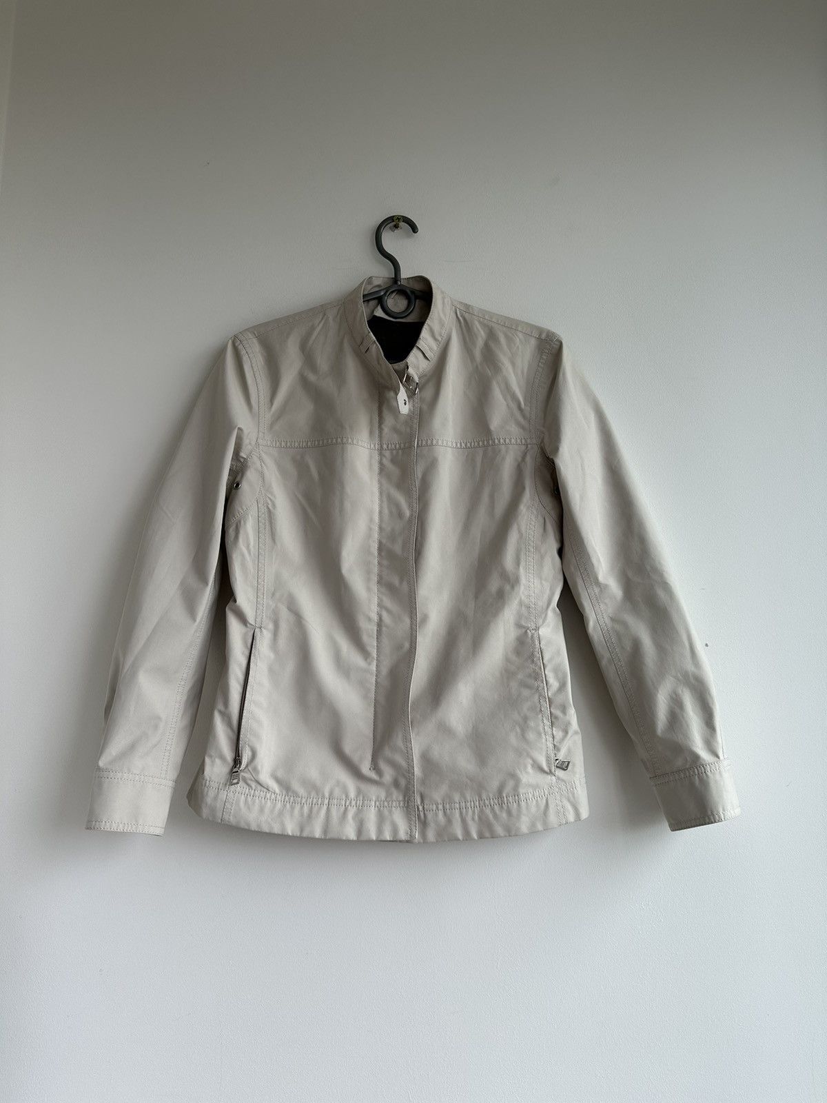 Prada Vintage Prada Gore-Tex Women's White Bomber Biker Jacket 44 Size M / US 6-8 / IT 42-44 - 1 Thumbnail