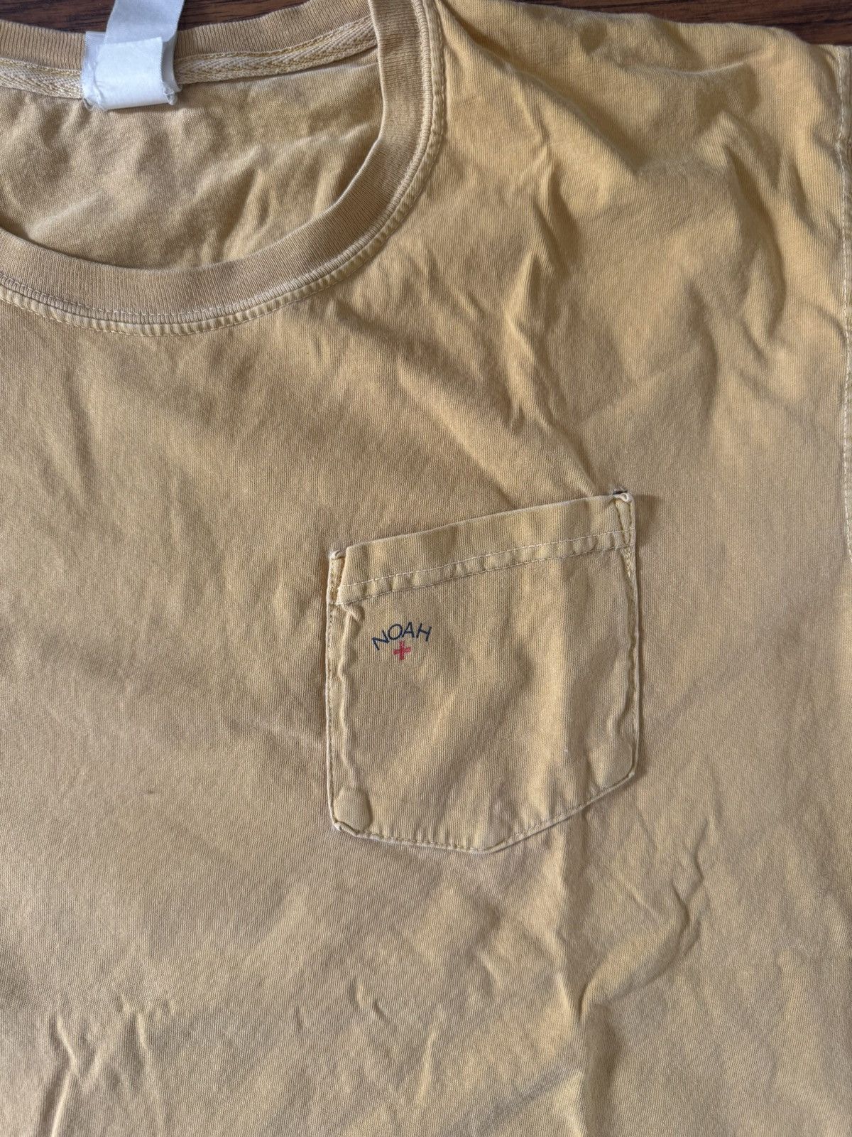 Noah Noah Yellow Washed Pocket Tee Size US L / EU 52-54 / 3 - 2 Thumbnail