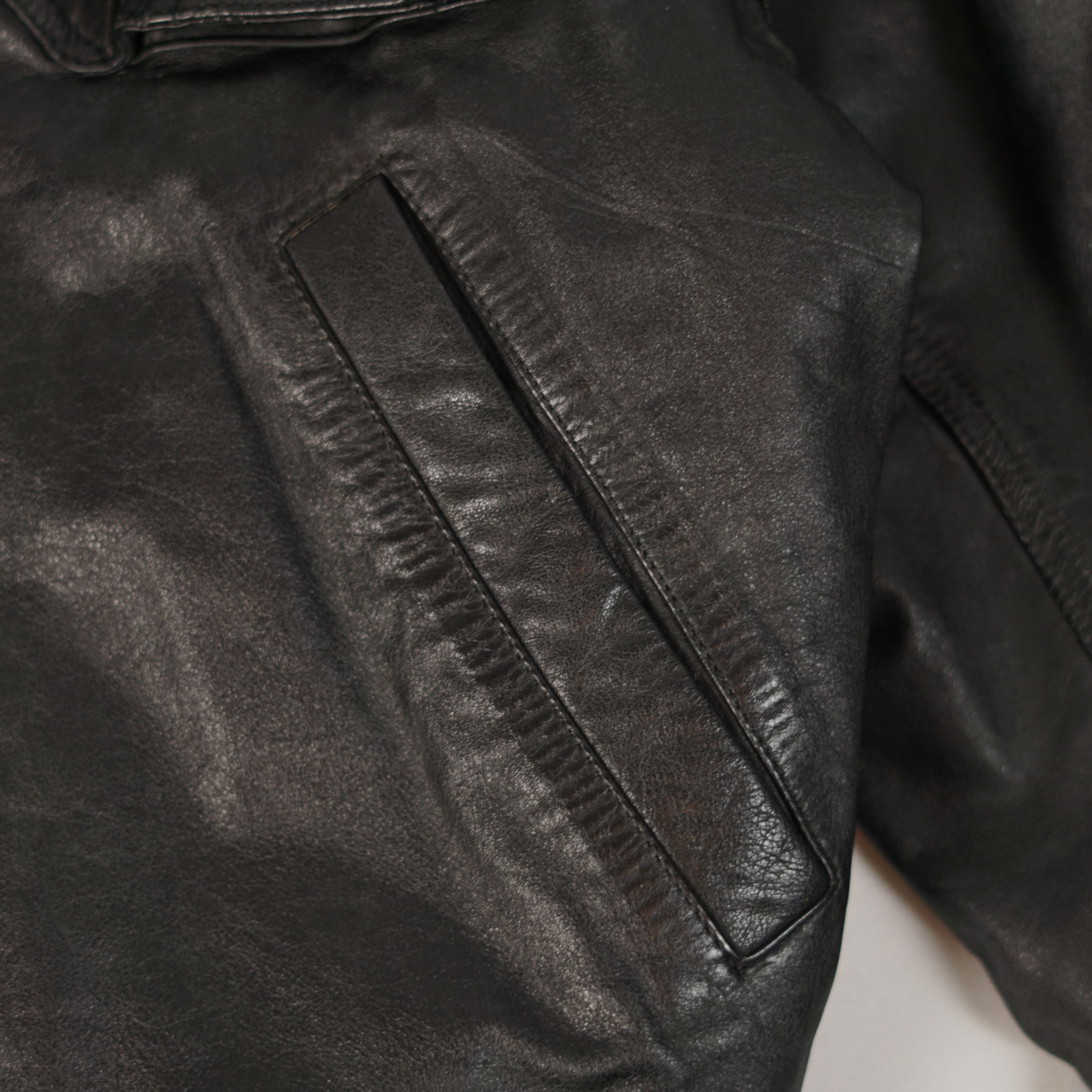 Kansai Yamamoto 90's Kansai Yamamoto / Genuine Leather Bomber Jacket Size US M / EU 48-50 / 2 - 4 Thumbnail