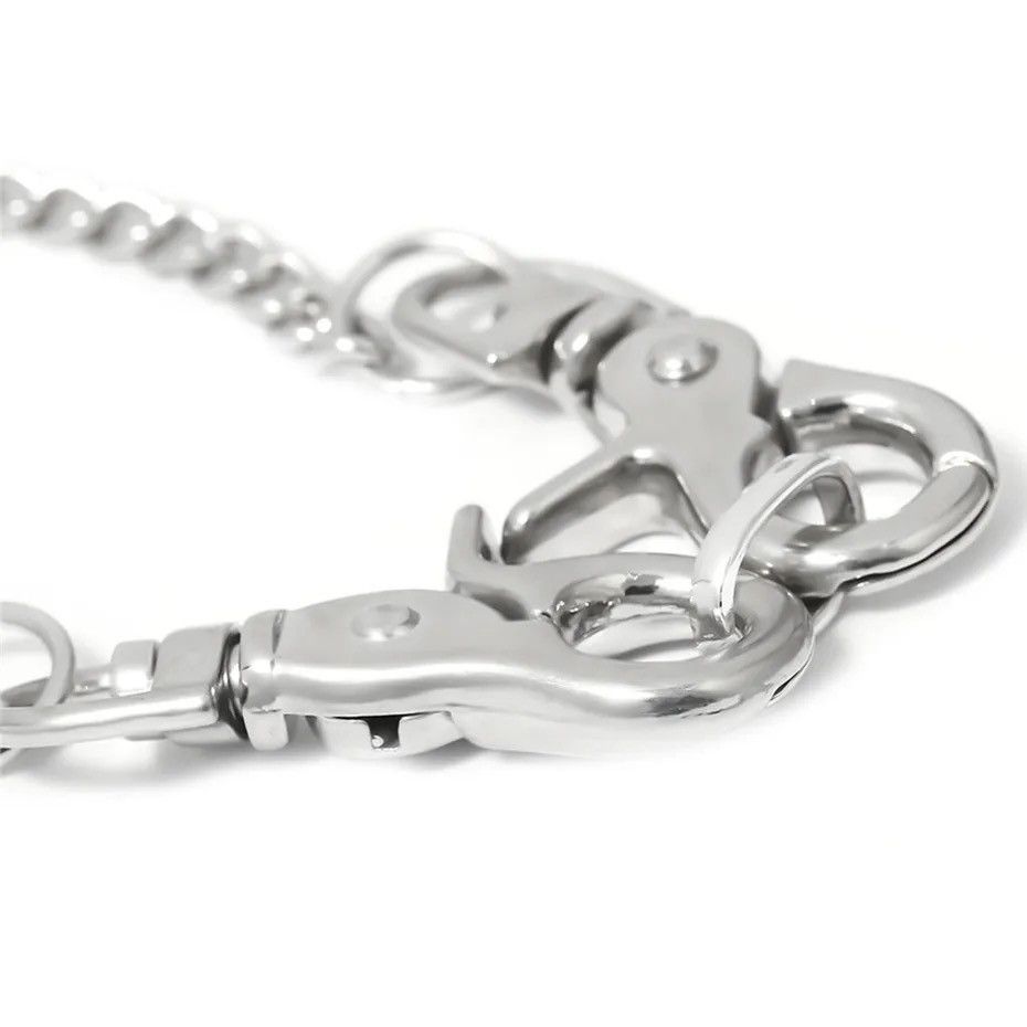 Jewelry Big Clasp Pendant Choker Necklace Gothic Punk Chain Size ONE SIZE - 6 Thumbnail