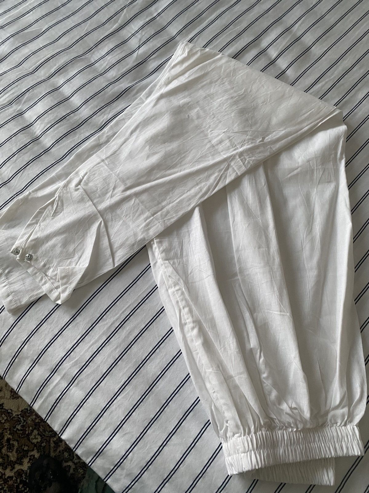 Other Firdaus Khari white Block Printed Tiered Anarkali Size XL / US 12-14 / IT 48-50 - 12 Thumbnail