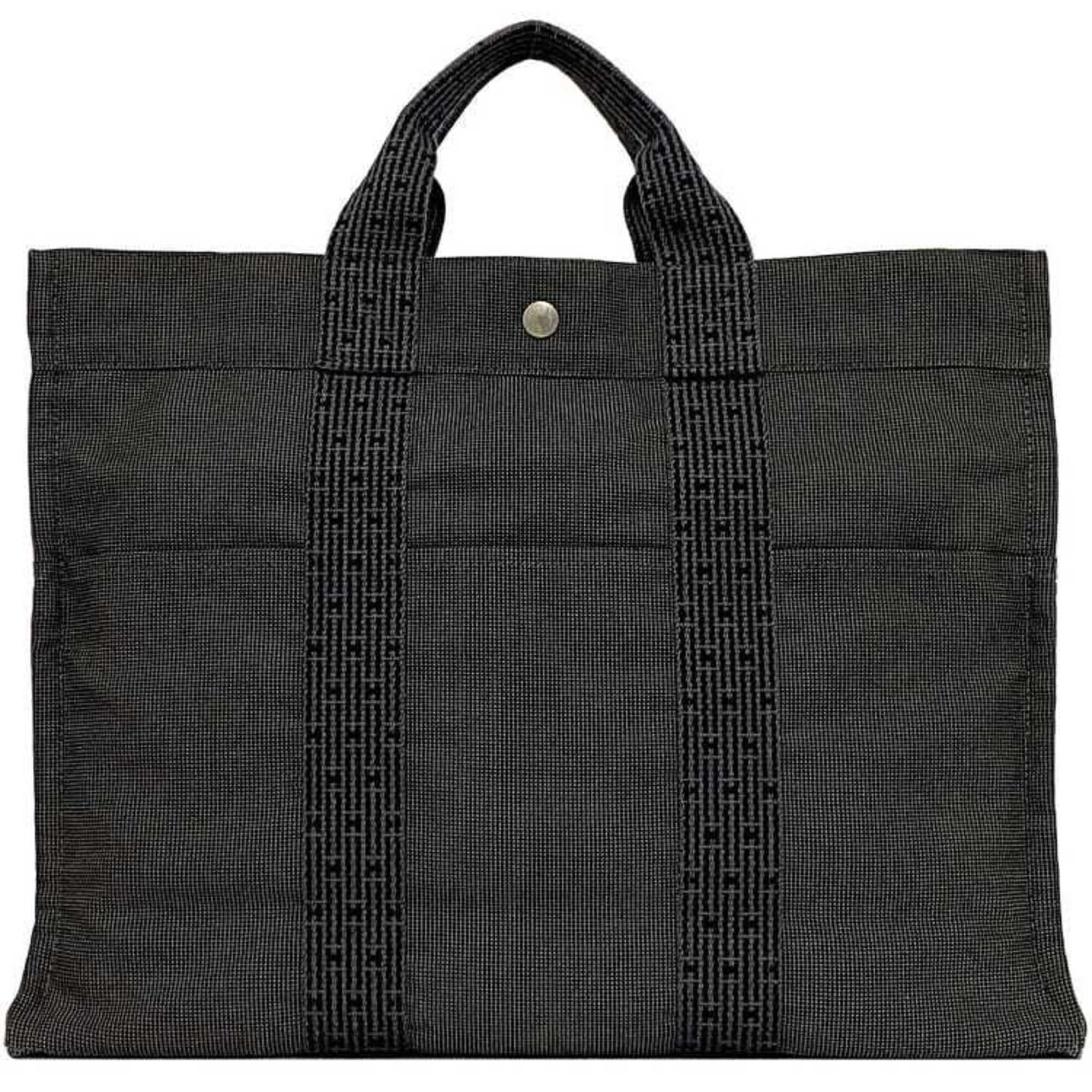 Hermes Hermes Tote Bag Air MM ec-22139 Grey Line Canvas HERMES Women's Men's Unisex Size ONE SIZE - 1 Thumbnail