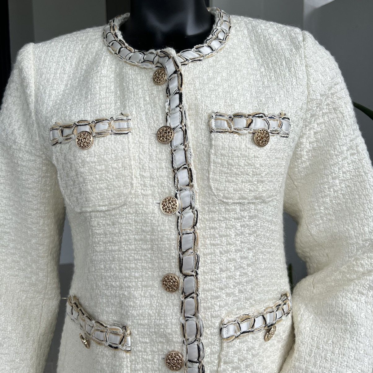Other Vintage Tweed Blazer Coat Style Korean JC&PC Size XL / US 12-14 / IT 48-50 - 2 Thumbnail