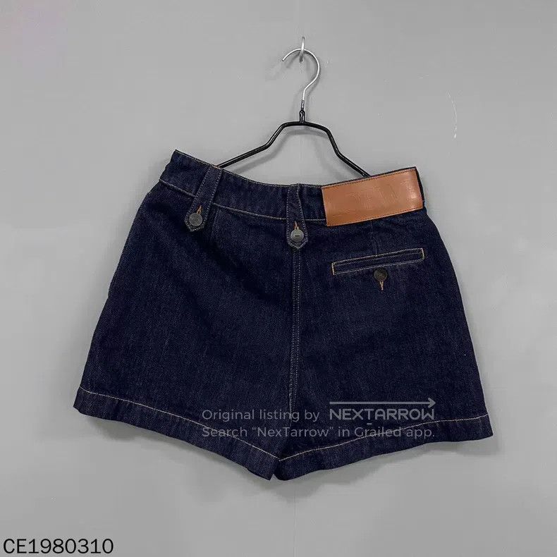 Loewe Loewe Patchwork logo denim shorts Size 25" / US 0 / IT 36 - 1 Thumbnail