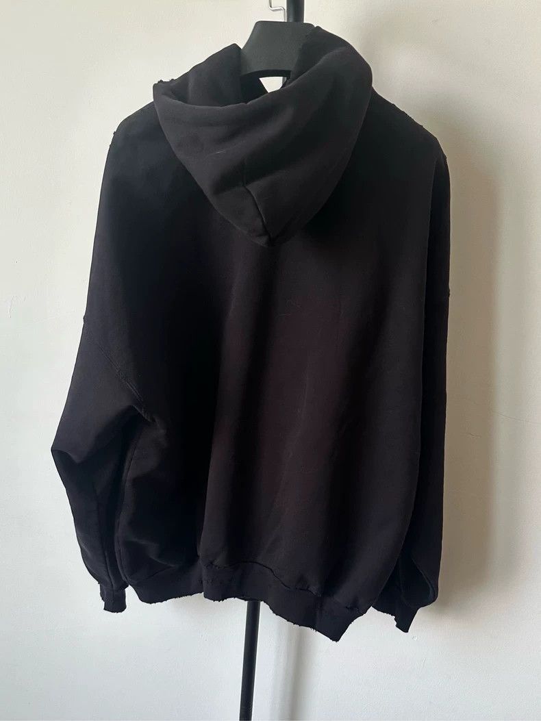 Balenciaga Balenciaga Black Hoodie with Letter Print-2506 Size US M / EU 48-50 / 2 - 2 Thumbnail