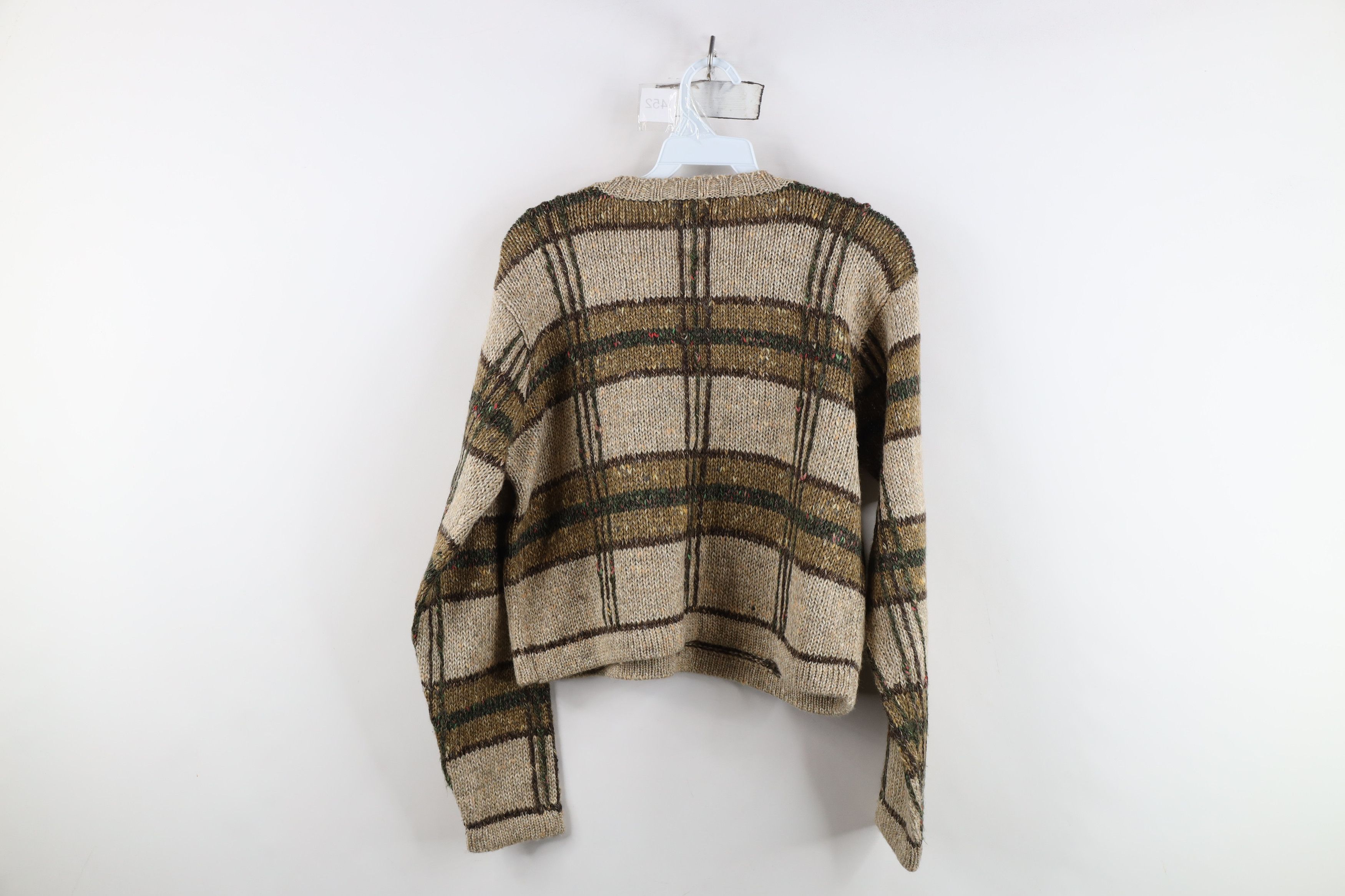 Vintage Vintage 90s Streetwear Embroidered Wool Blend Knit Sweater Size L / US 10 / IT 46 - 9 Thumbnail