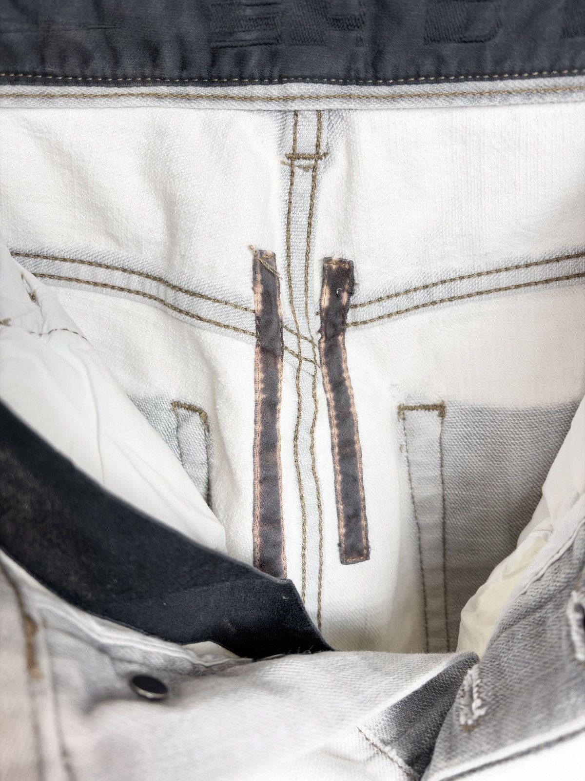 Rick Owens Rick Owens Archive Olmar Bleach White Detroit Denim Jeans Size US 36 / EU 52 - 9 Thumbnail