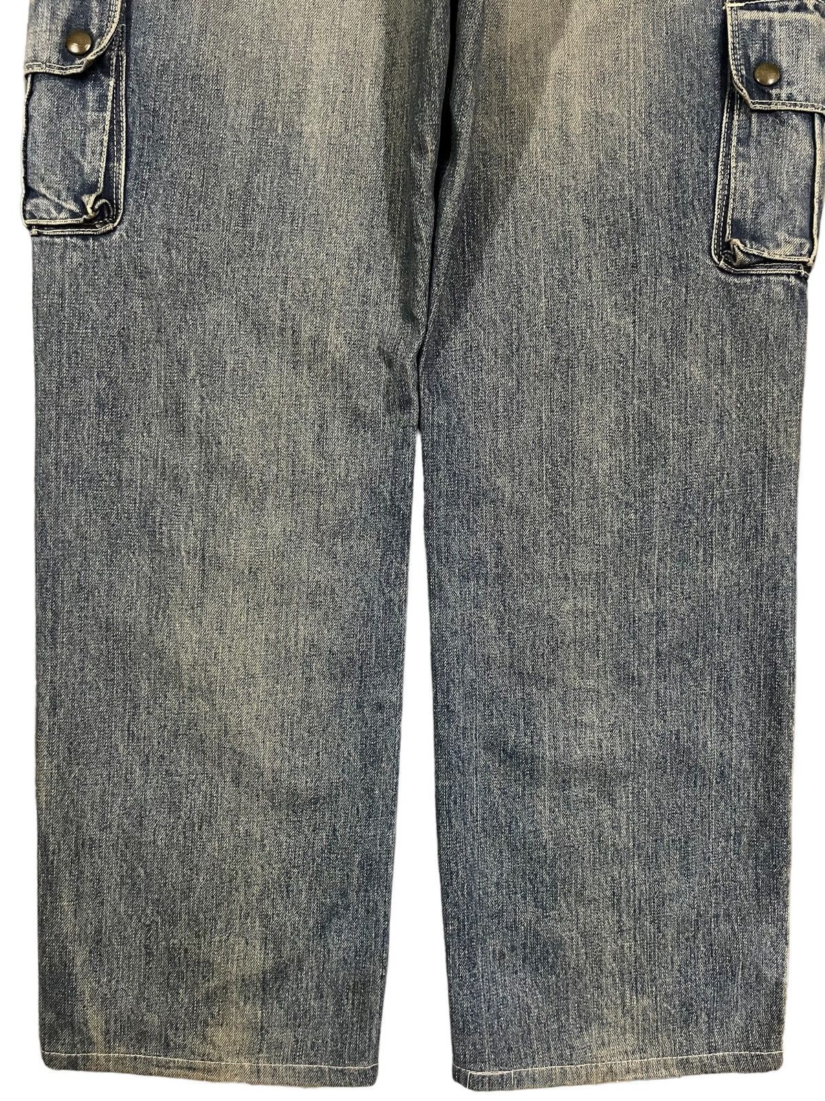 Japanese Brand × Le Grande Bleu (L.G.B.) Vintage Lee Mud Washed Multi Pocket Cargo Baggy Jeans Size US 32 / EU 48 - 8 Thumbnail