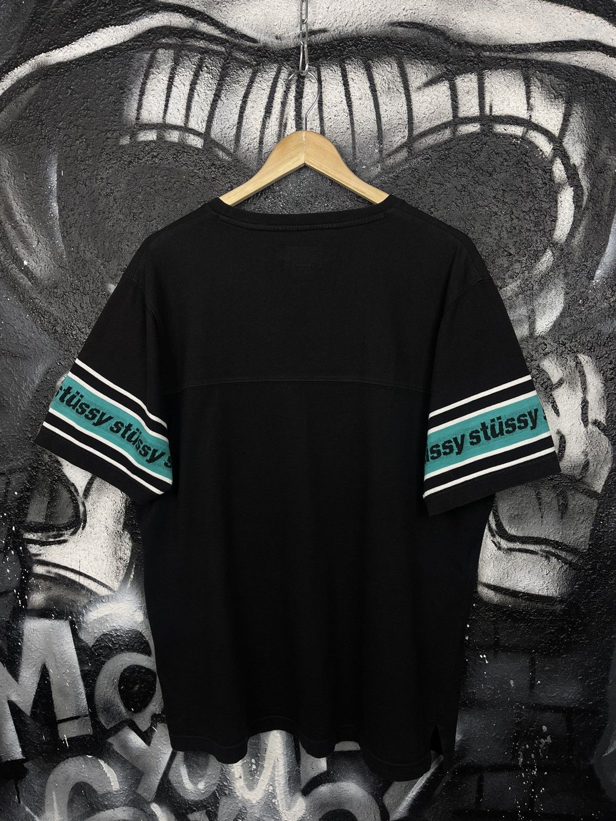Stussy Stussy Sleeve Stripe Crew T-Shirt Black Men’s Size M Size US M / EU 48-50 / 2 - 4 Thumbnail