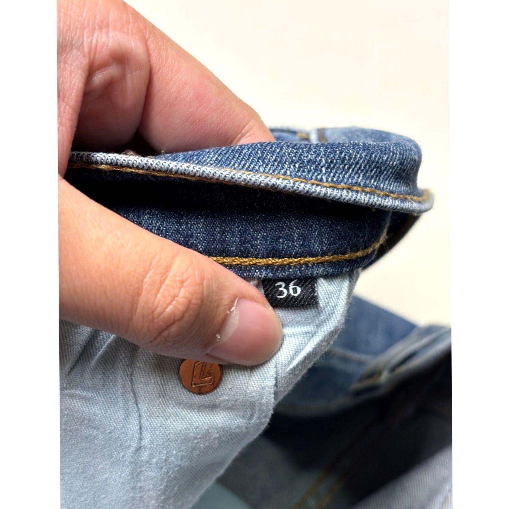 7 For All Mankind 7 For All Mankind Luxe Sport Jeans Straight Blue 36x29 Mens Regular Wide 5-Pocket Denim Cotton Blend Elastane Size US 36 / EU 52 - 4 Thumbnail
