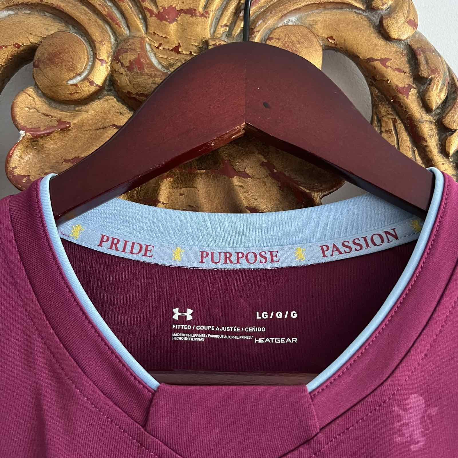 Under Armour Aston Villa Home Jersey Under Armour Shirt 2017/2018 Sz L Size US L / EU 52-54 / 3 - 5 Thumbnail