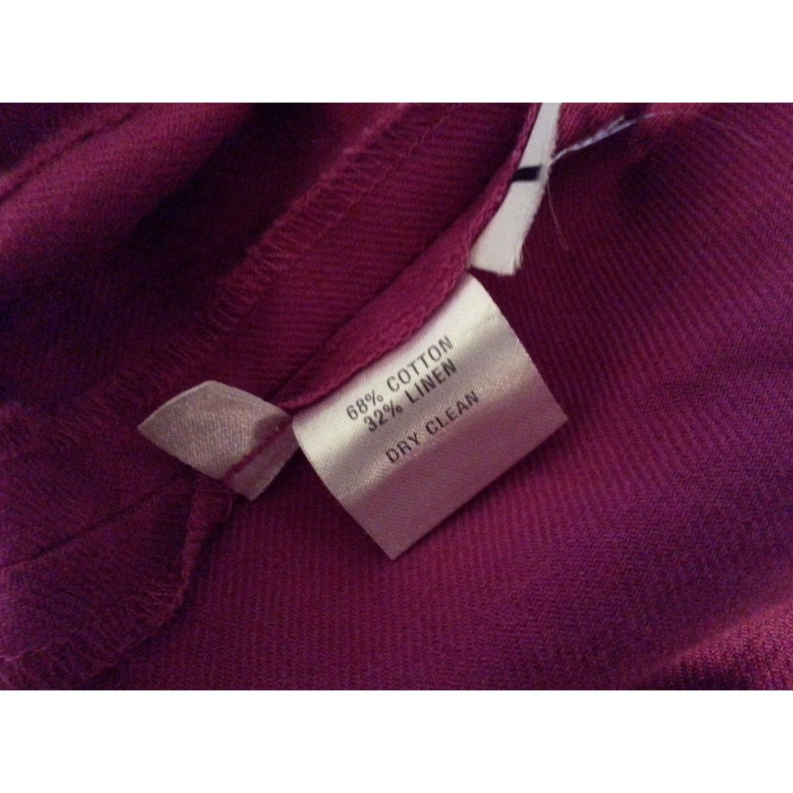 Ann Taylor Ann Taylor Purple Linen Dress 6 Womens Size M / US 6-8 / IT 42-44 - 4 Thumbnail