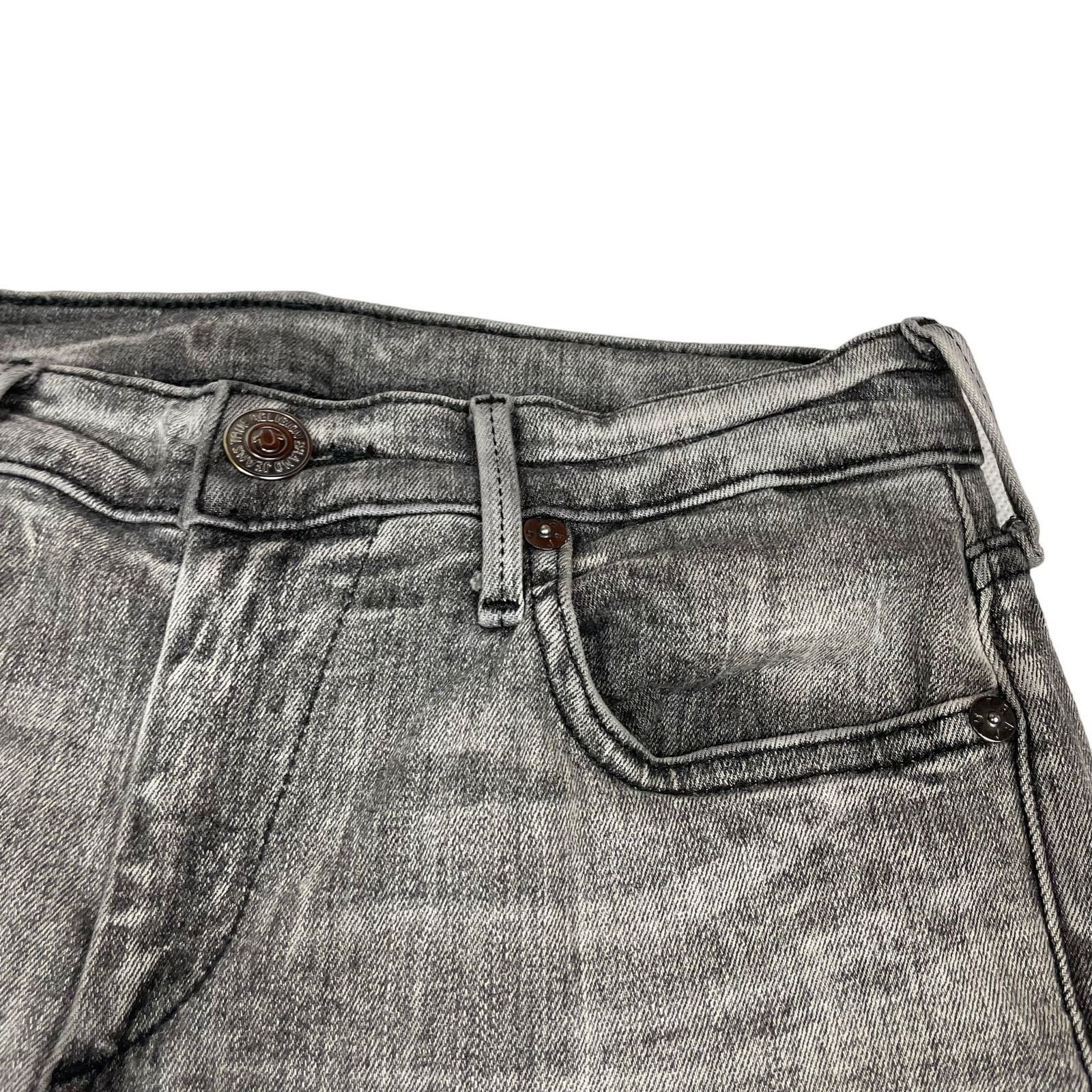 True Religion True Religion Halle Women's Gray Denim Super Skinny Jeans 8 Size 30" / US 8 / IT 44 - 4 Thumbnail