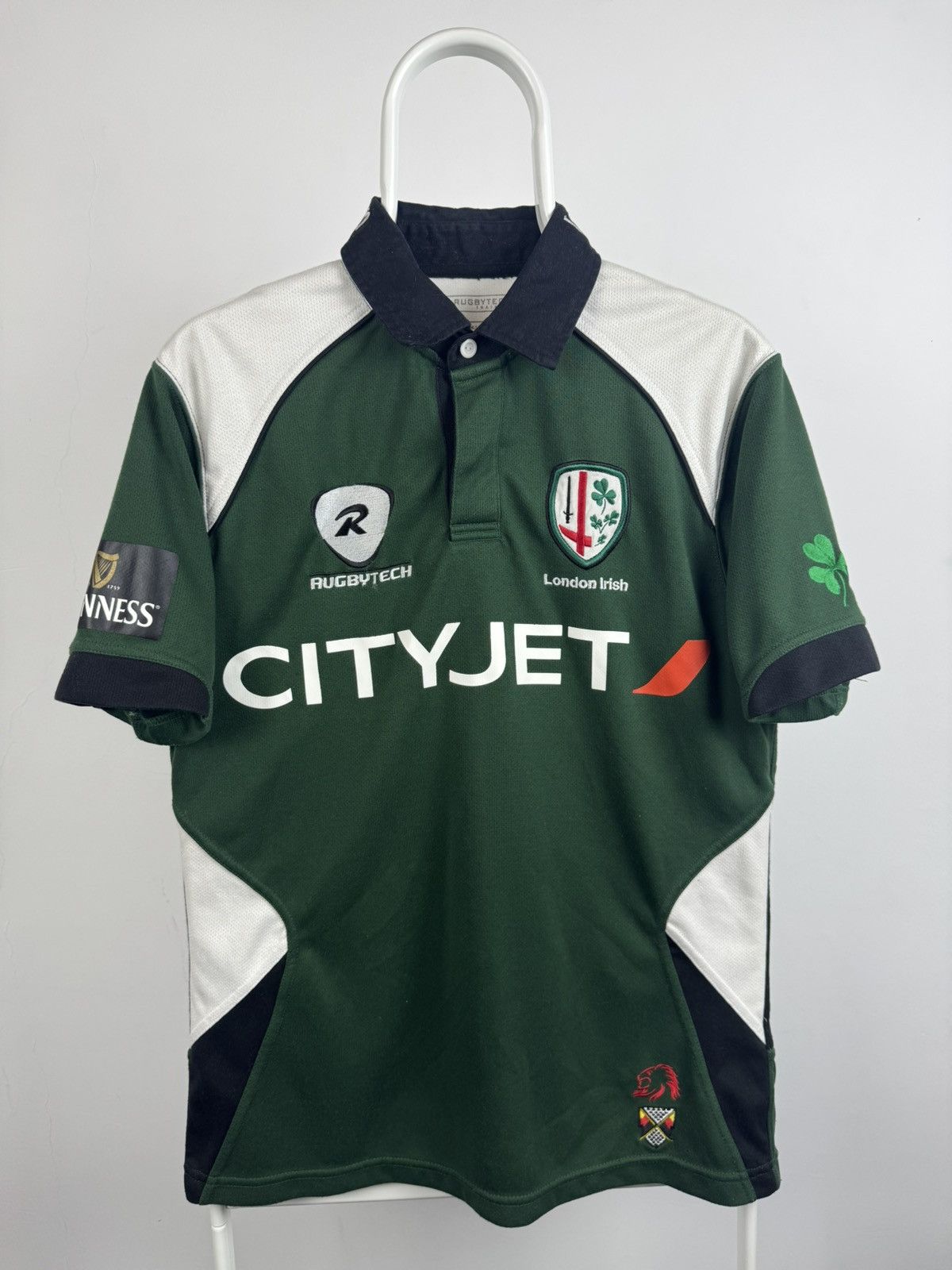 Vintage Vintage London Irish Cityjet Union Green Rugby Jersey Size US S / EU 44-46 / 1 - 1 Thumbnail