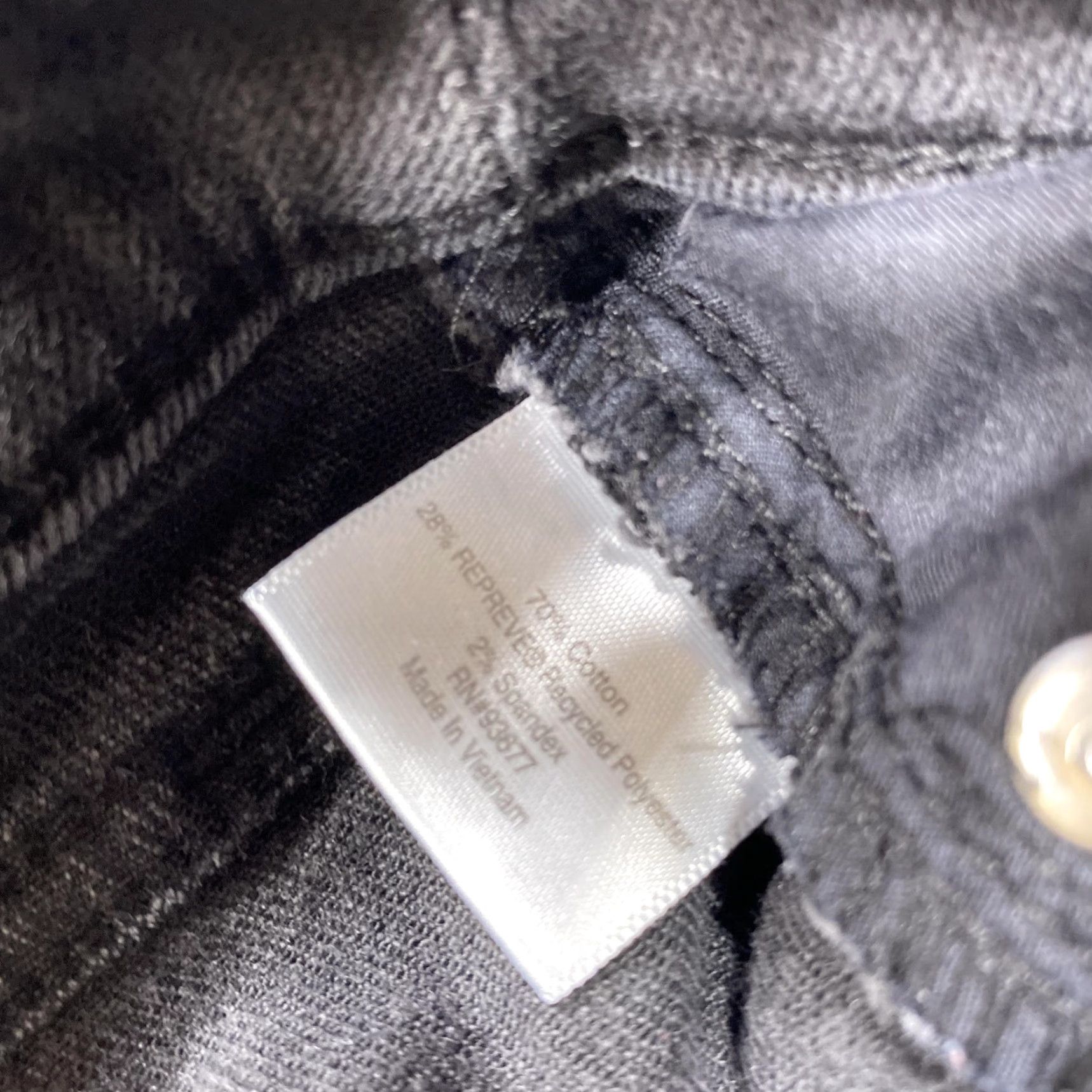 Vintage St. John's Bay Jeans Womens 14 Gray Charcoal Wash Skinny Slim Stretch Denim Jeans Size 36" / US 14 / IT 50 - 4 Thumbnail