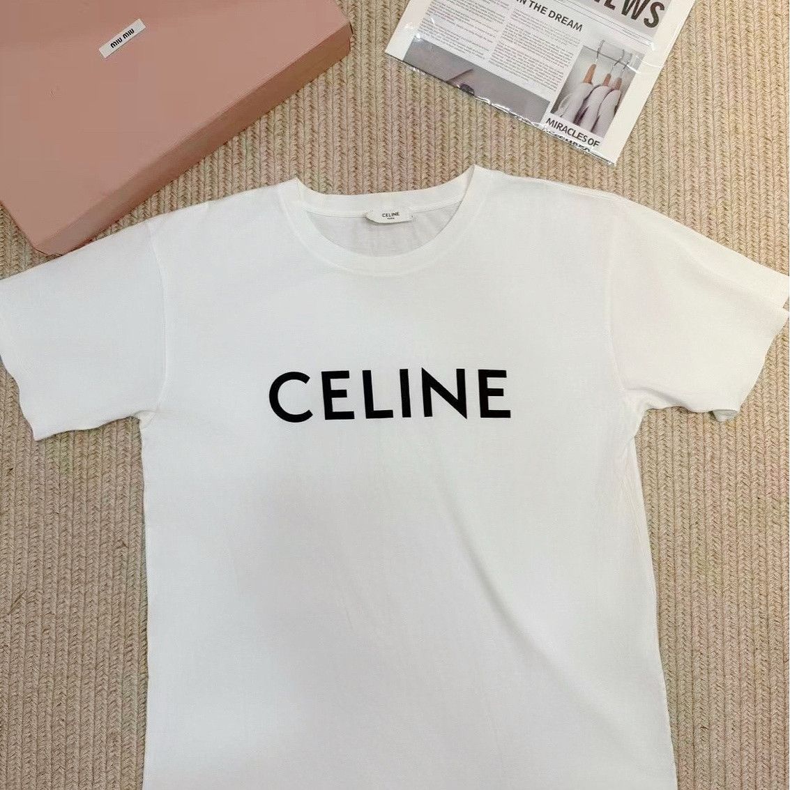 Celine Celine Logo Print T-Shirt White Size L Size US L / EU 52-54 / 3 - 1 Thumbnail
