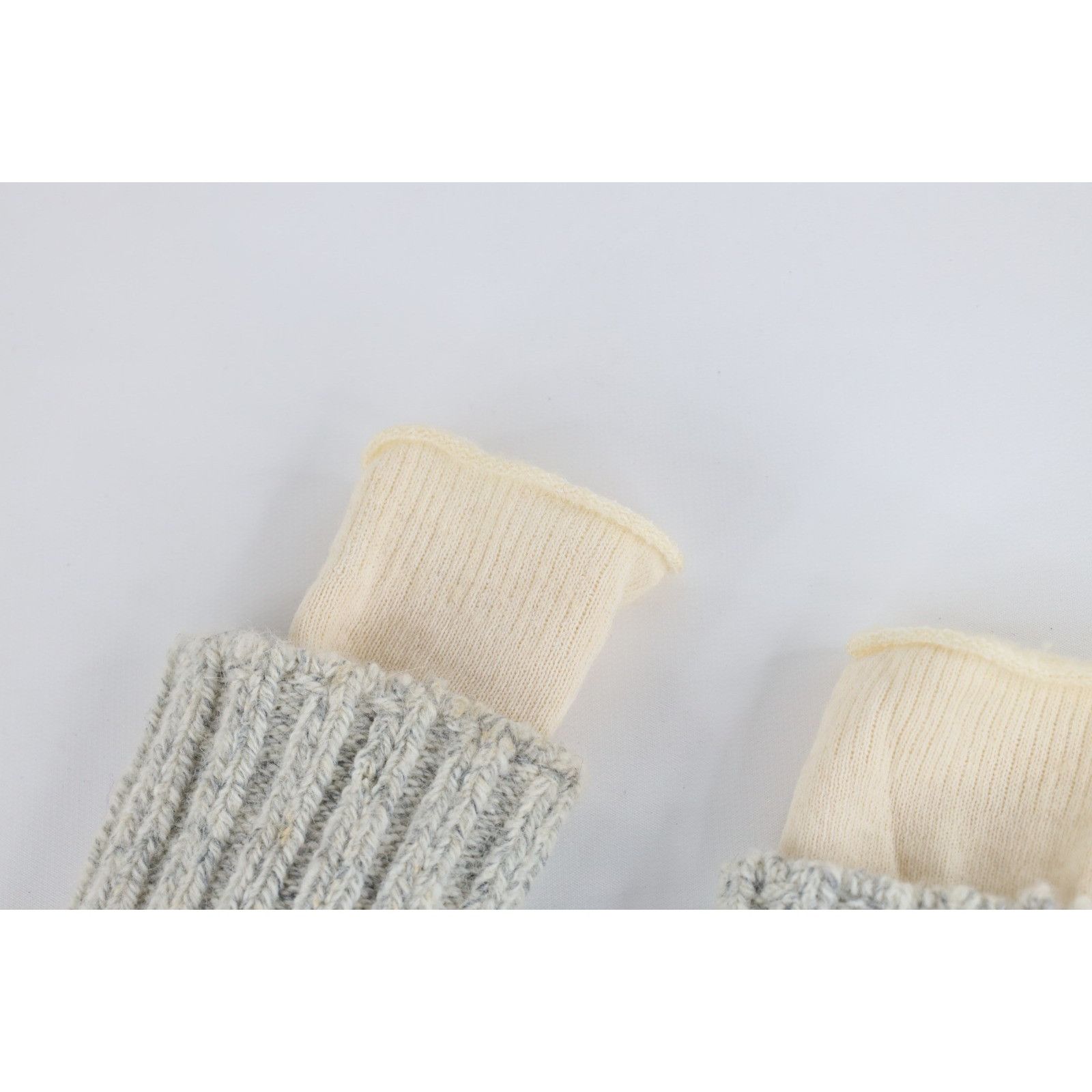 Vintage Vintage 60s 70s Wool Blend Knit Layered Hiking Boot Socks Size ONE SIZE - 5 Thumbnail
