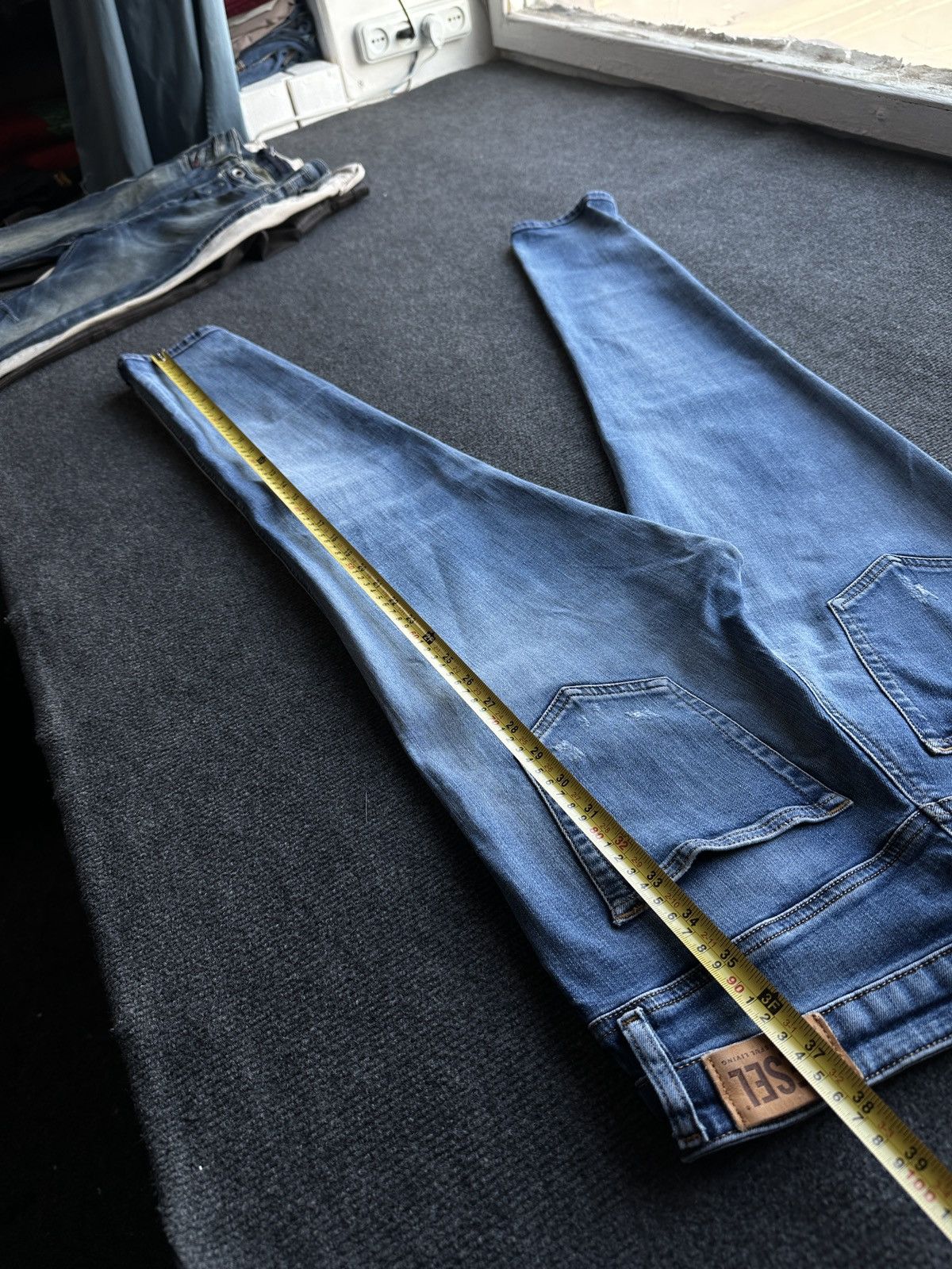 Diesel 🚨 DIESEL AVANT GARDE GOTHIC WOMEN JEANS LOGO IFSIXWASNINE Size 28" / US 6 / IT 42 - 16 Thumbnail