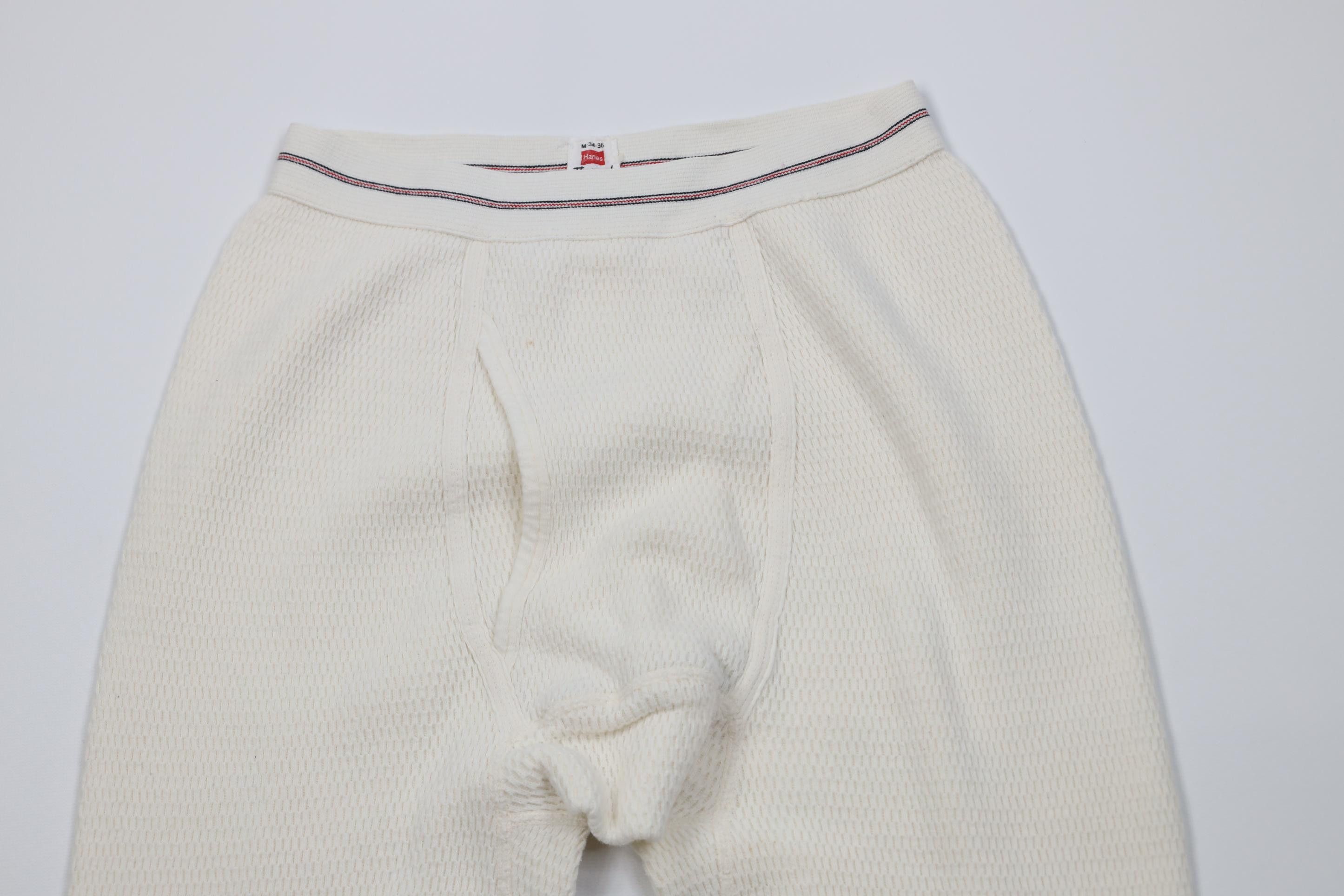 Hanes Vintage 60s Hanes Thermal Knit Joggers Pants Base Layer USA Size US 34 / EU 50 - 2 Thumbnail